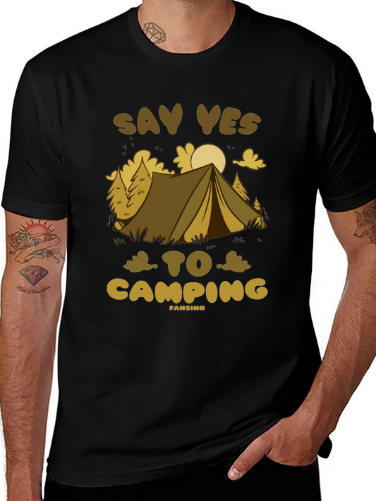 Say Yes To Camping Graphic Tee