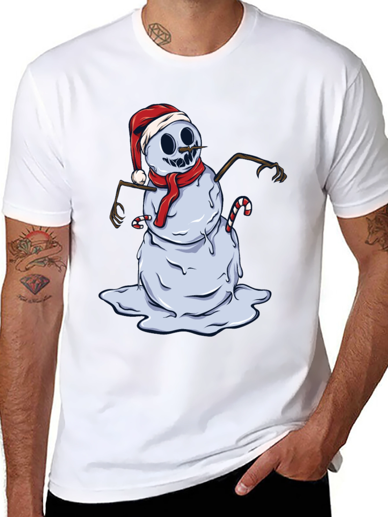 Melting Snowman Graphic Tee