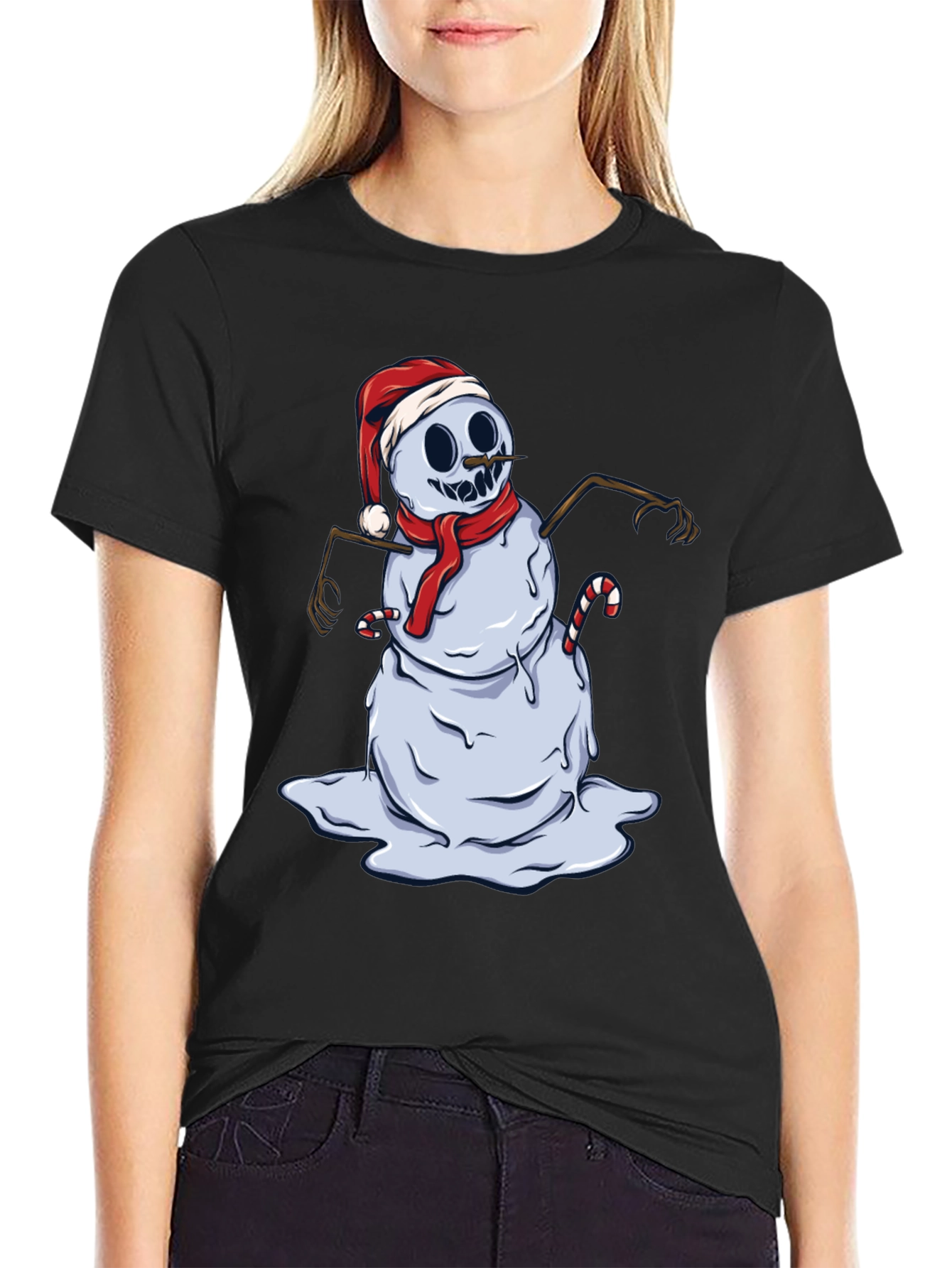 Melting Snowman Graphic Tee