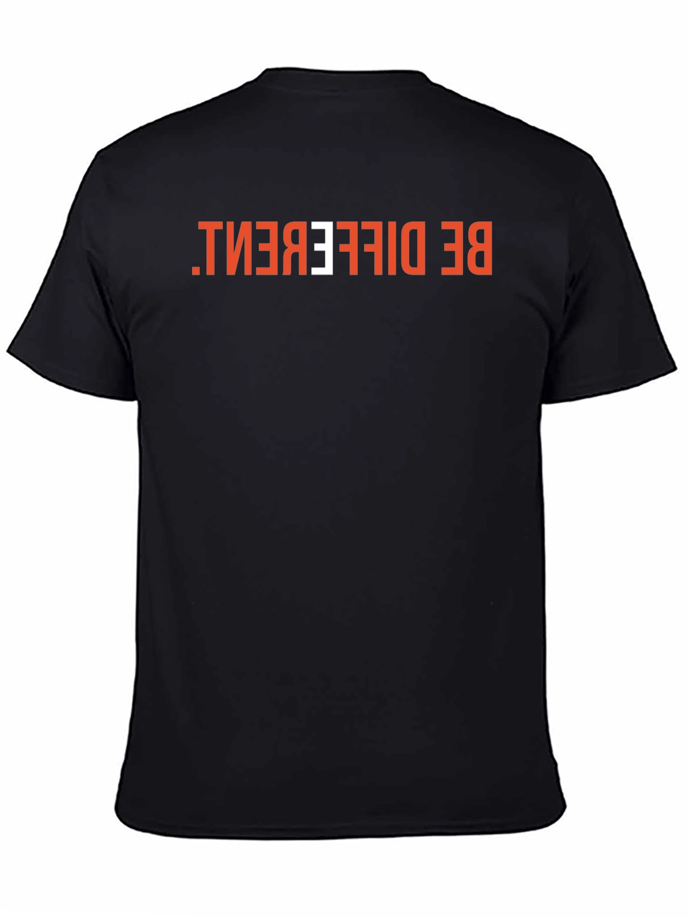 Be Different Graphic Tee - Black Cotton Casual Shirt