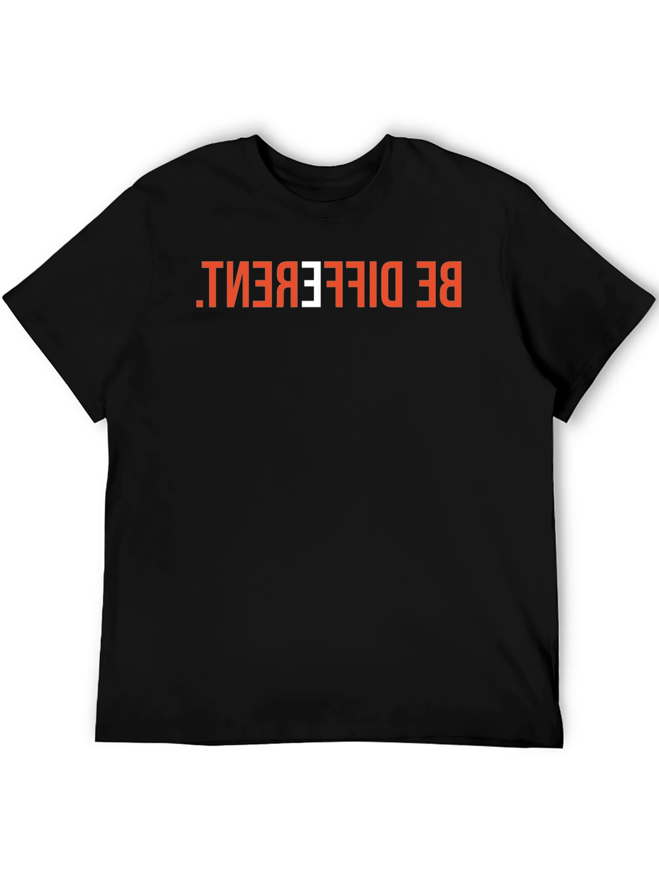 Be Different Graphic Tee - Black Cotton Casual Shirt
