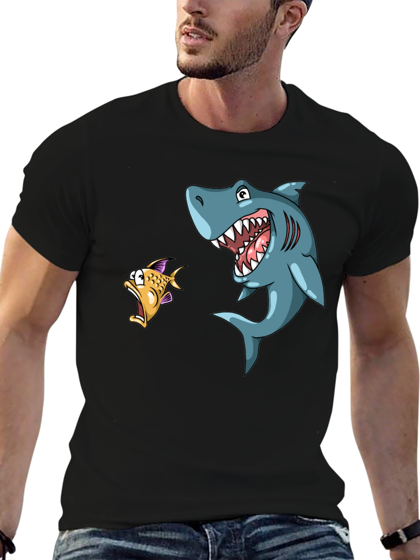 Shark Attack Graphic T-Shirt