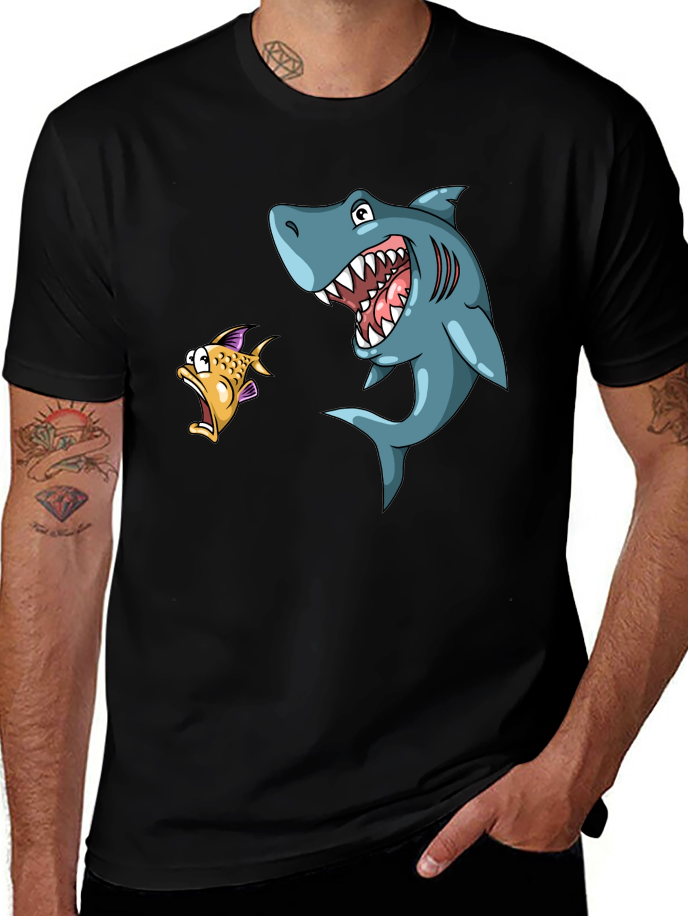 Shark Attack Graphic T-Shirt
