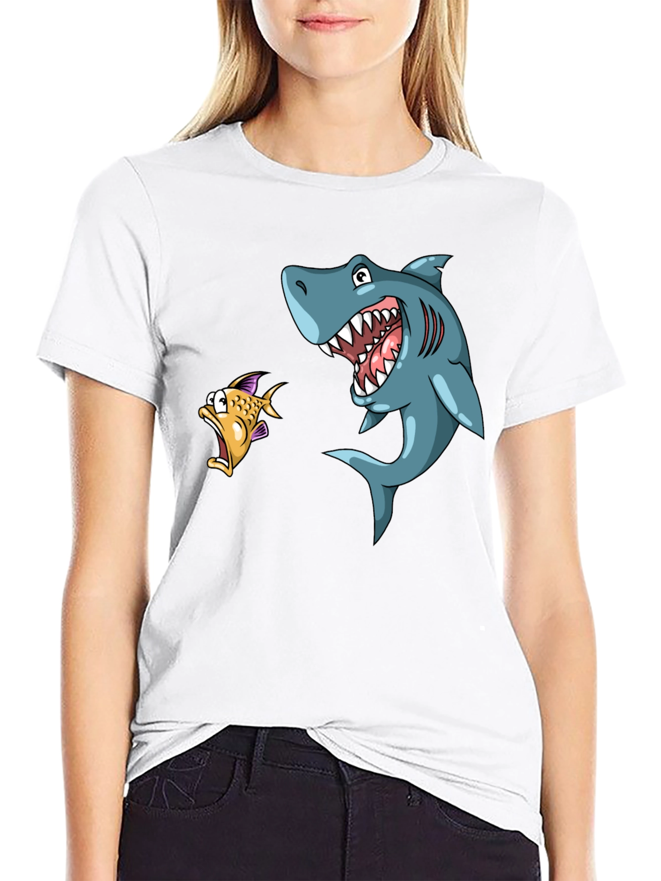 Shark Attack Graphic T-Shirt