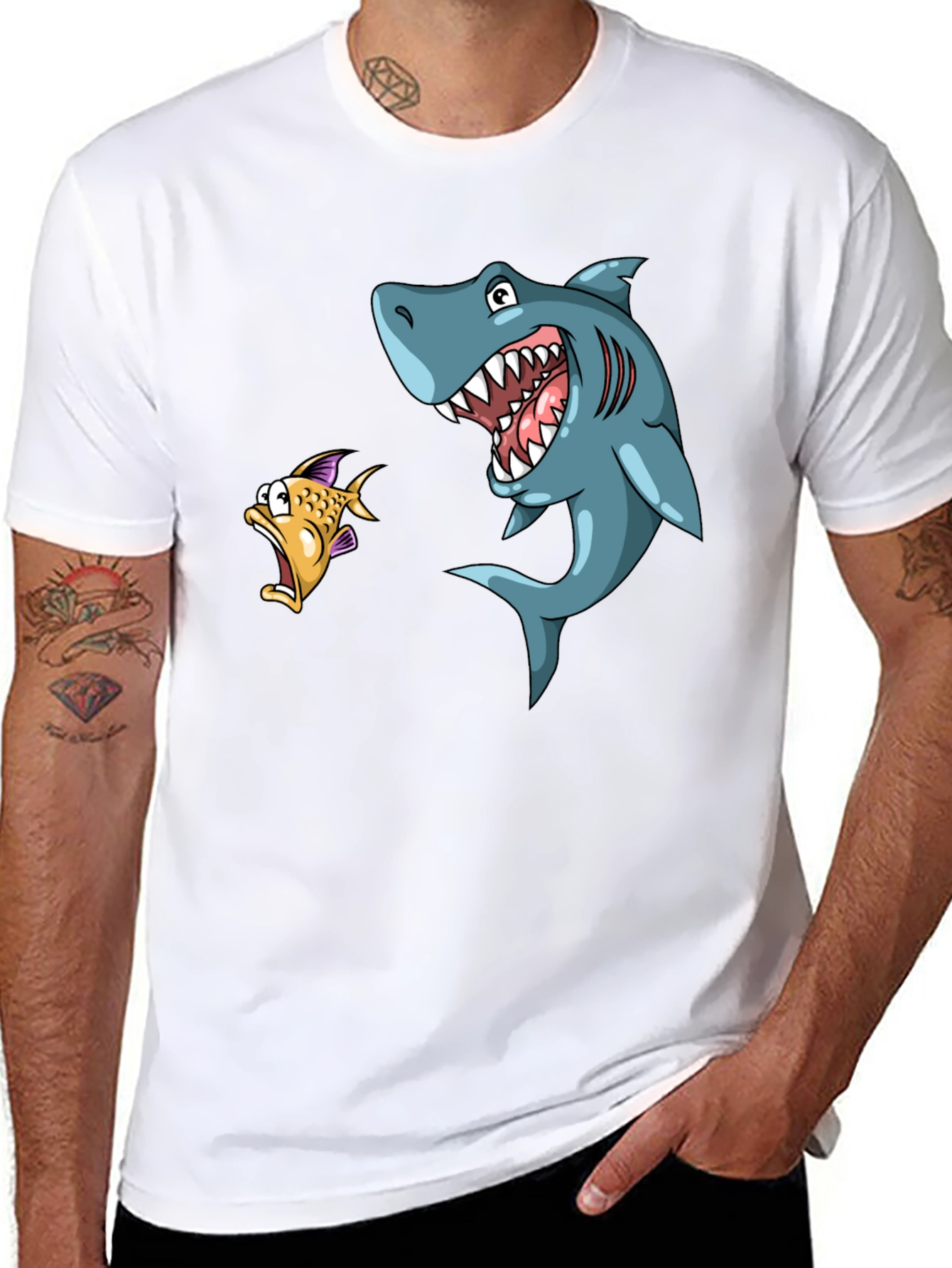 Shark Attack Graphic T-Shirt