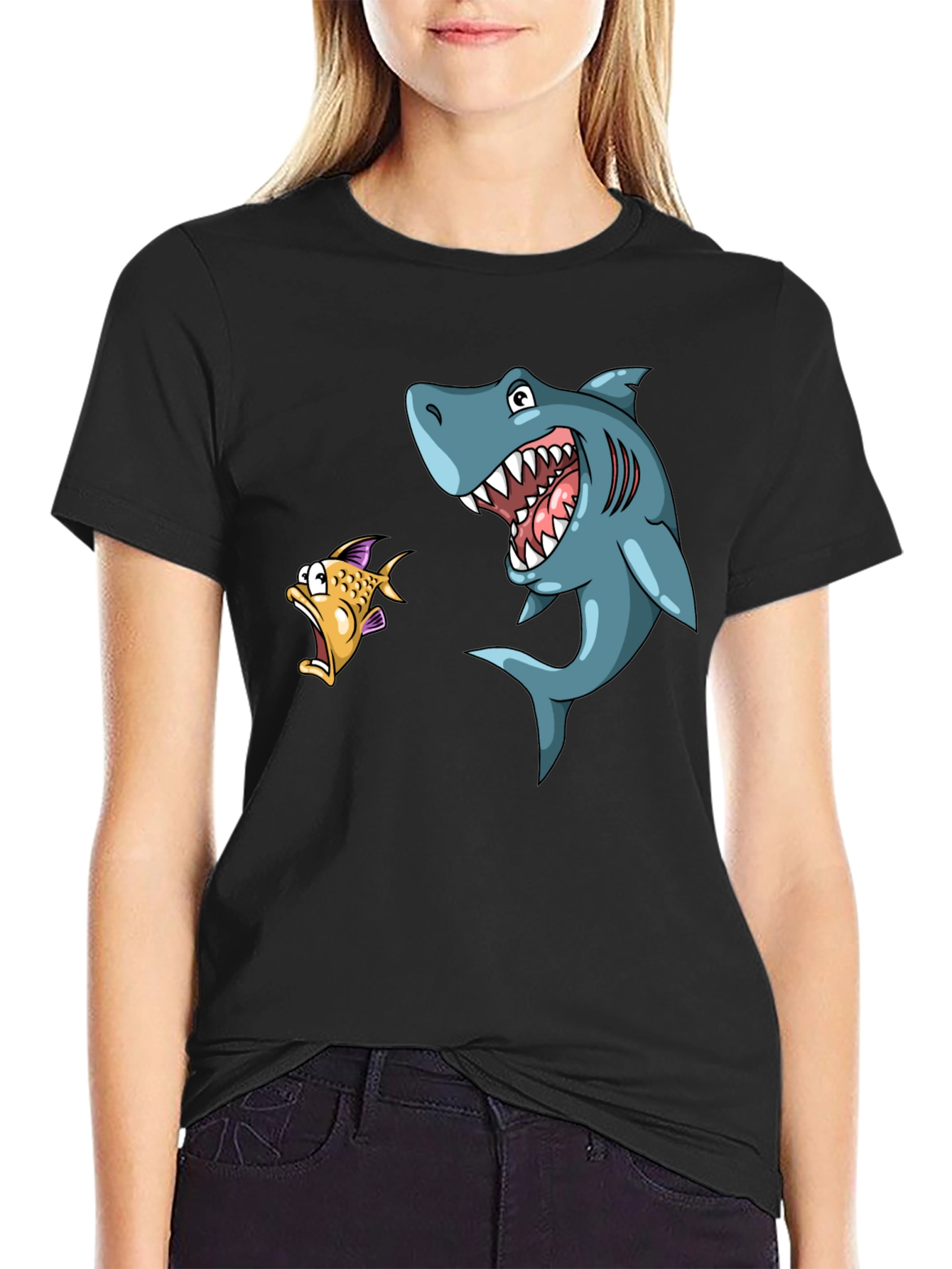 Shark Attack Graphic T-Shirt