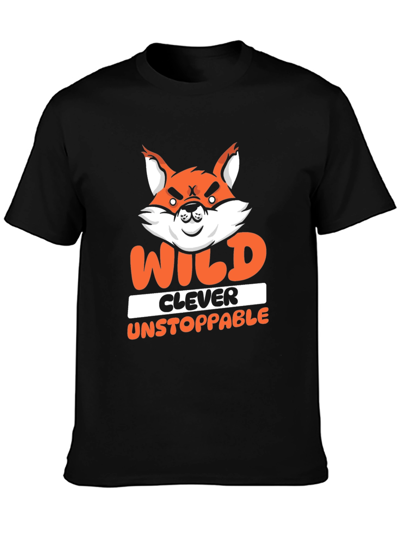 Wild Clever Unstoppable Fox Graphic T-Shirt