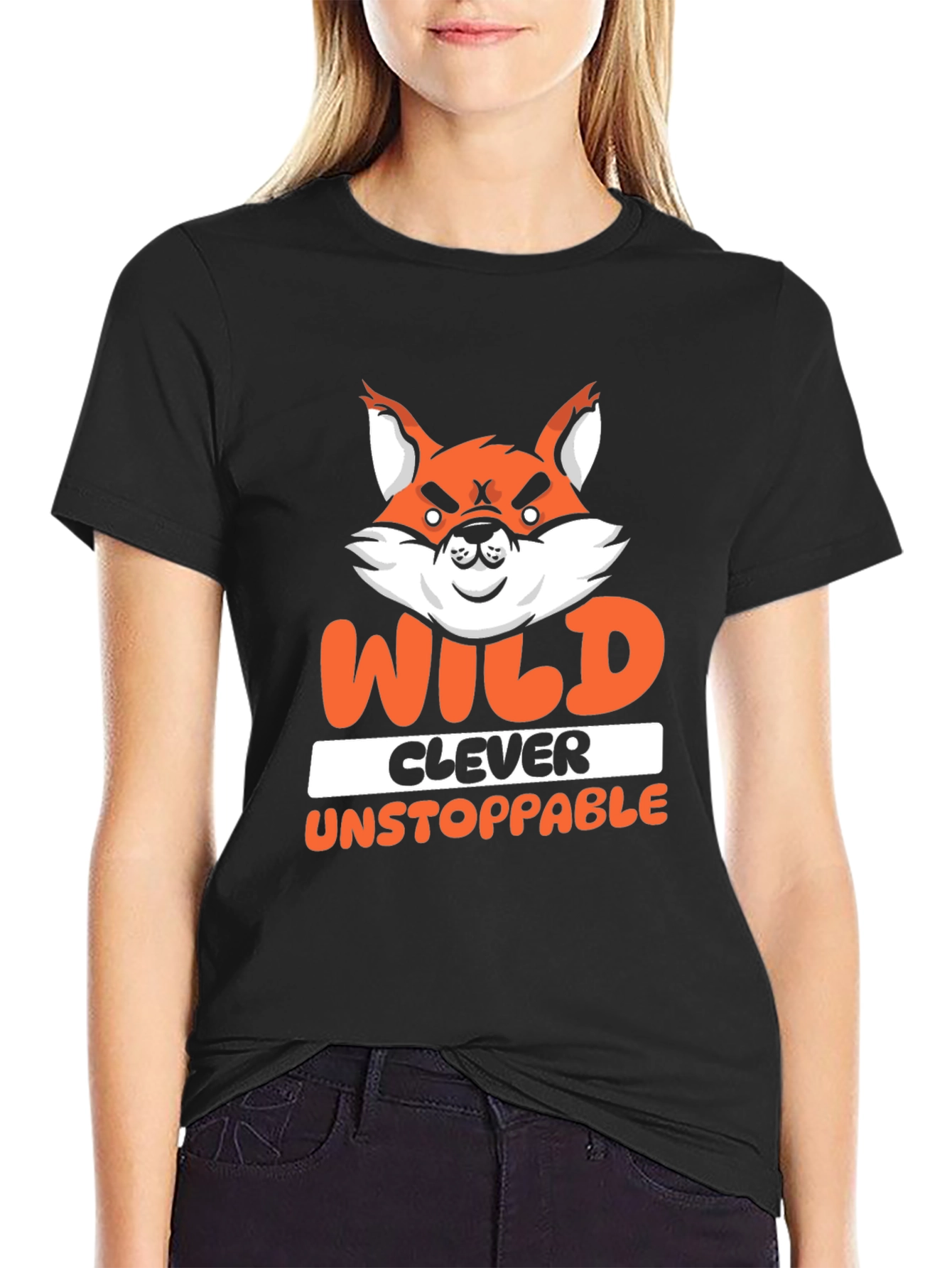 Wild Clever Unstoppable Fox Graphic T-Shirt