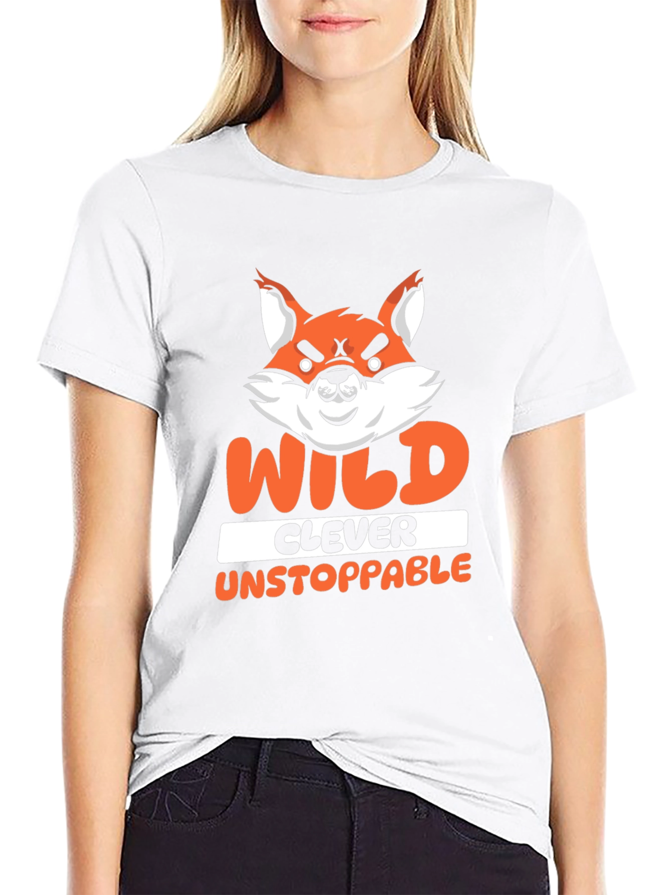 Wild Clever Unstoppable Fox Graphic T-Shirt