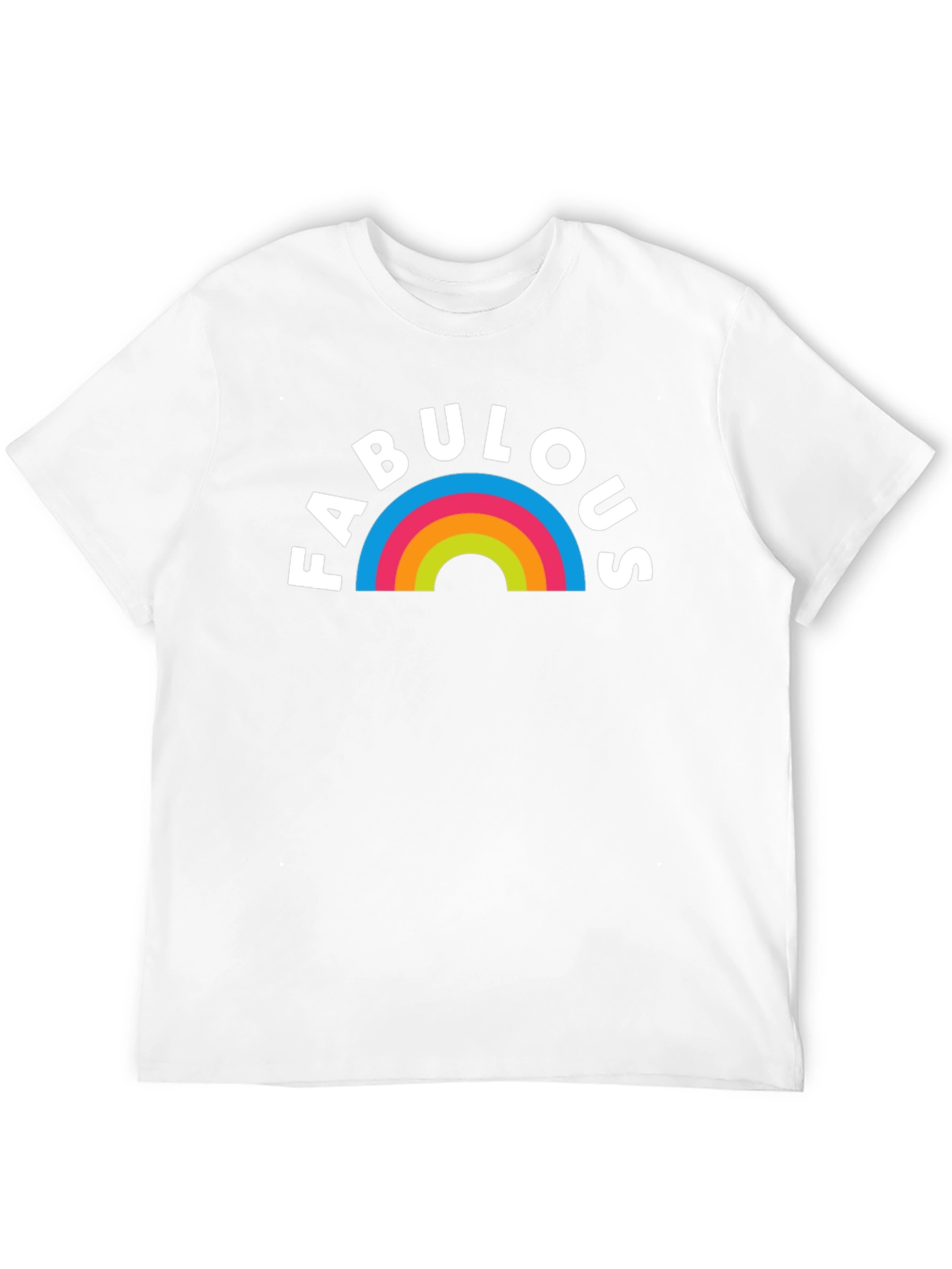 Fabulous Rainbow Graphic T-Shirt - Black