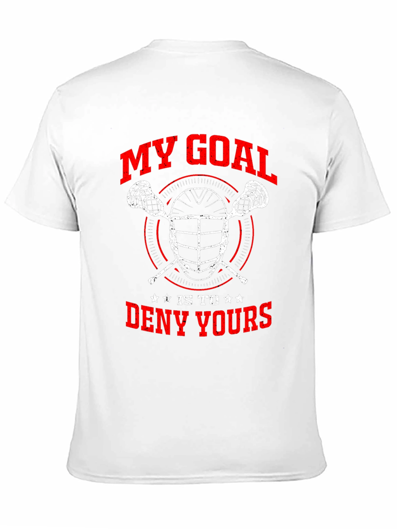 Lacrosse Goalie T-Shirt - Deny Yours