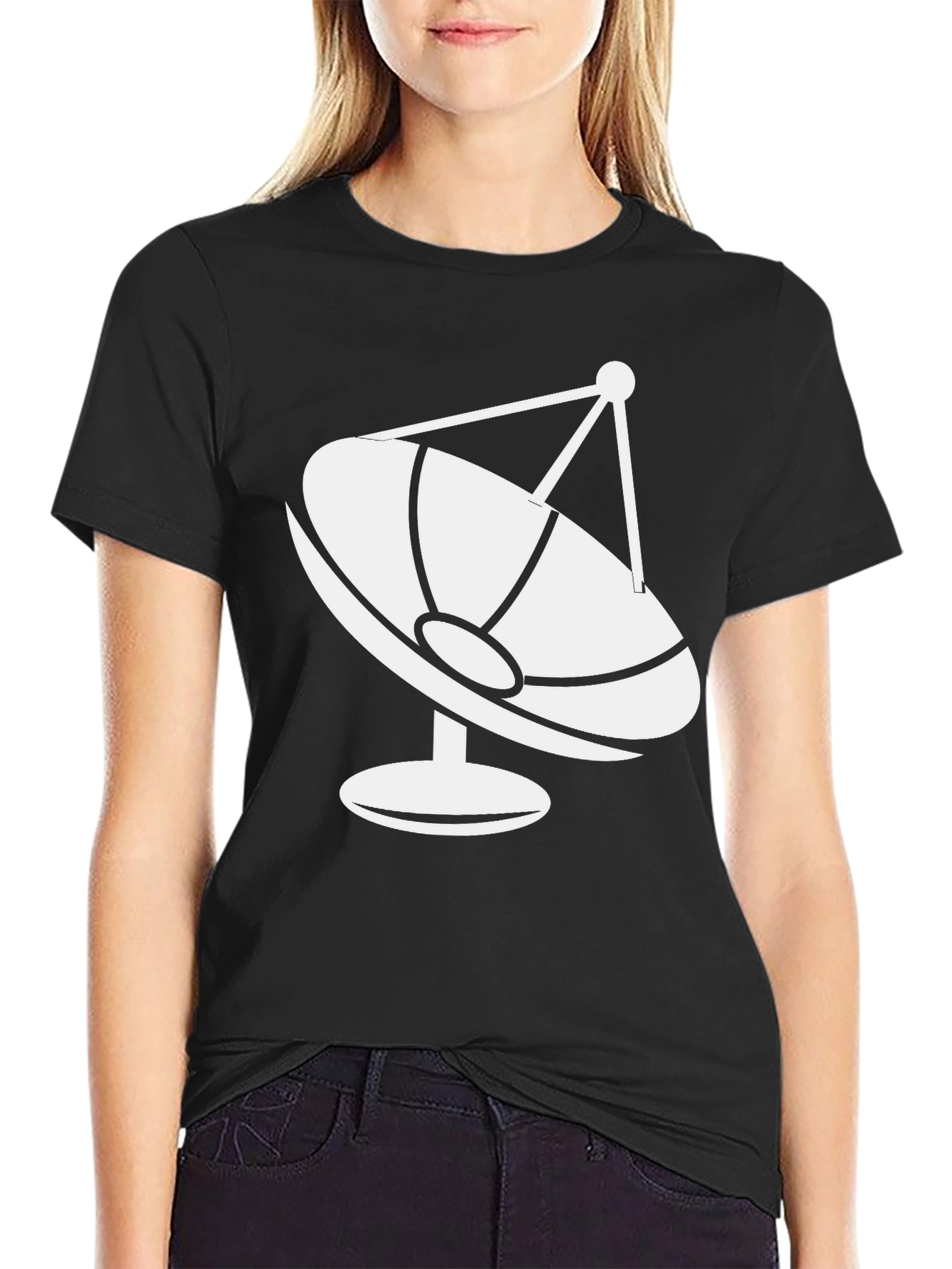 Satellite Dish Graphic Tee - Retro Style