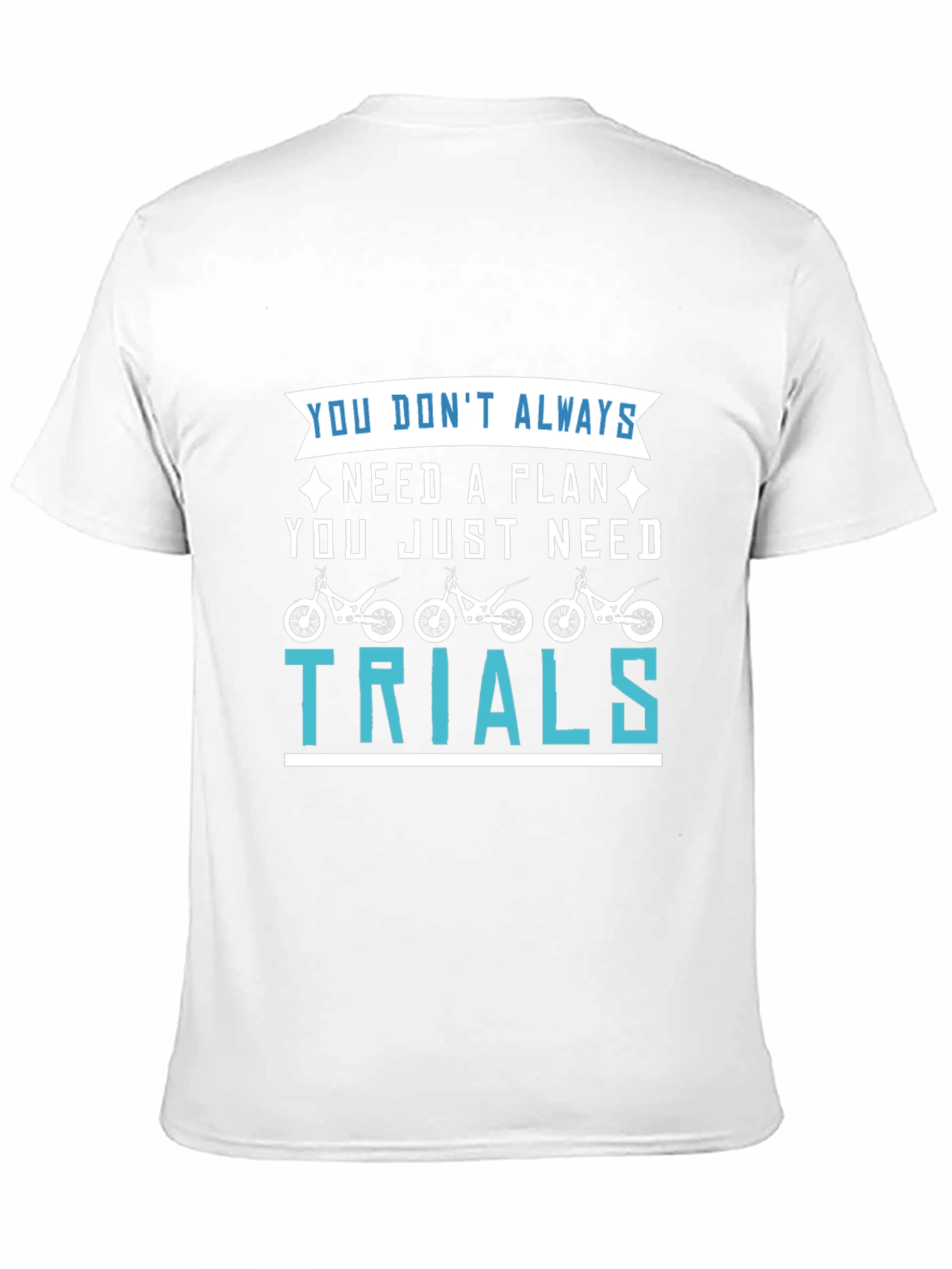 Trials Motorcycle Graphic T-Shirt - Black