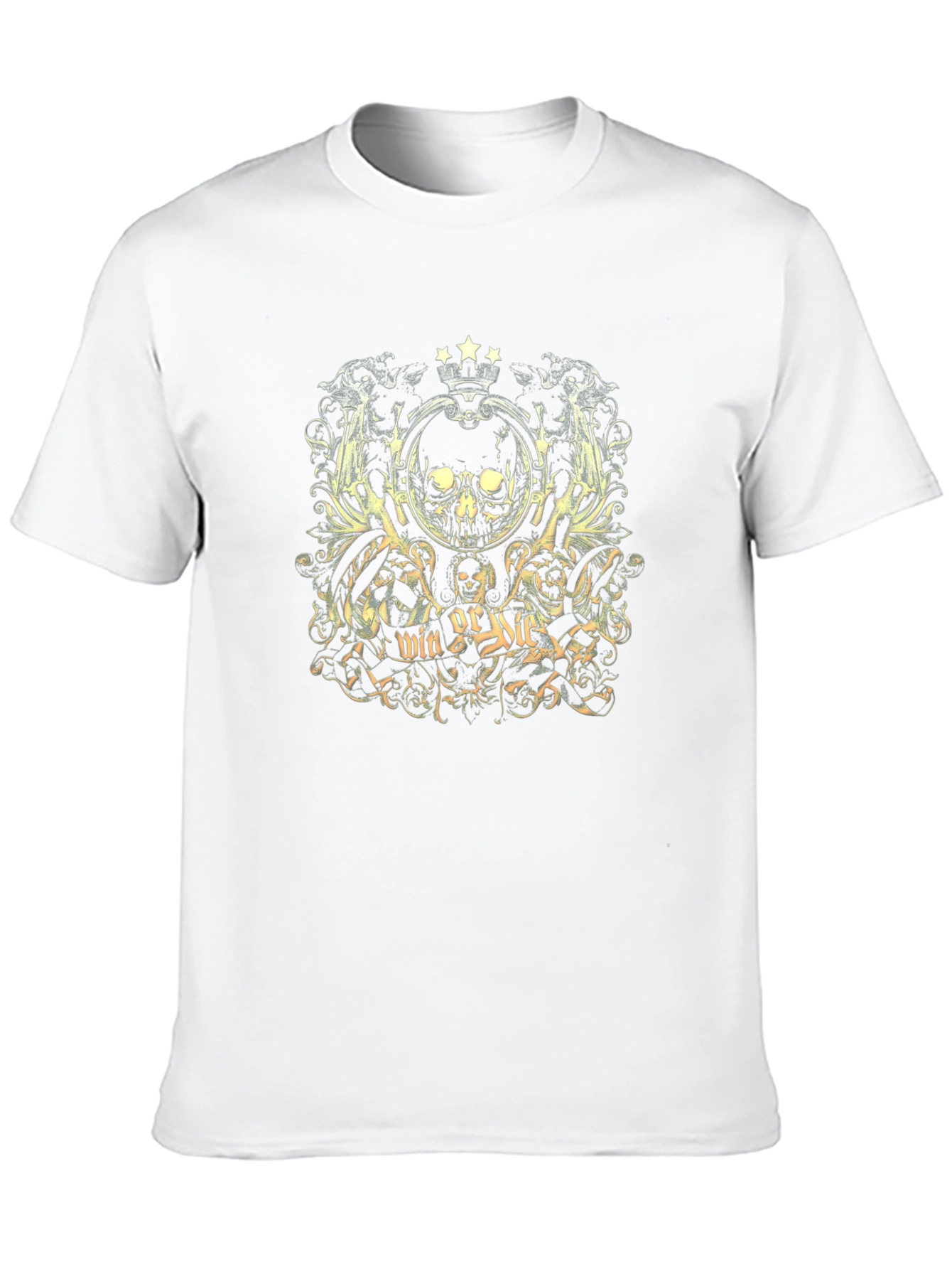 Win or Die Skull Graphic T-Shirt