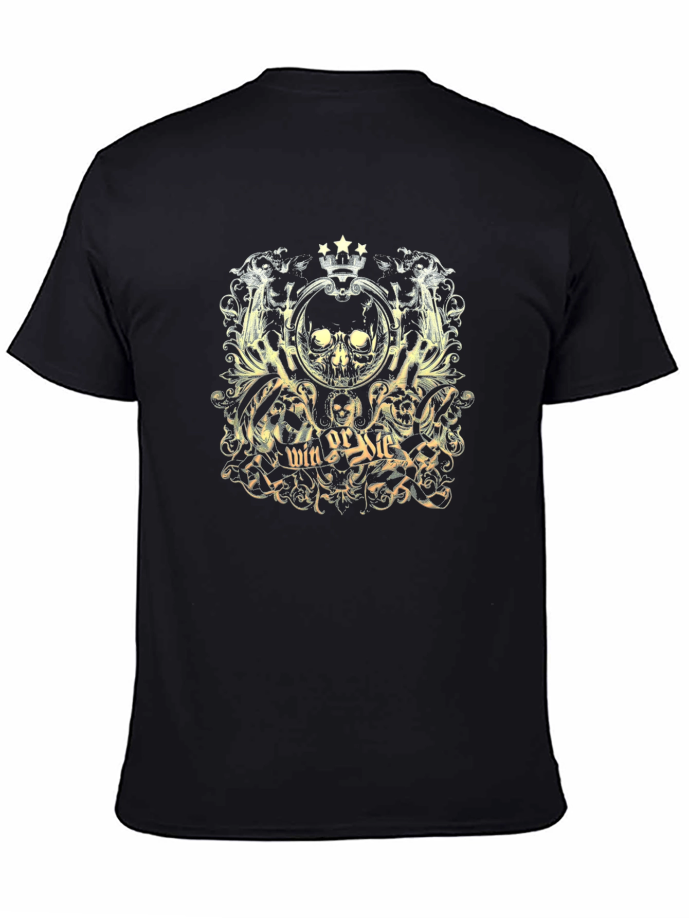 Win or Die Skull Graphic T-Shirt