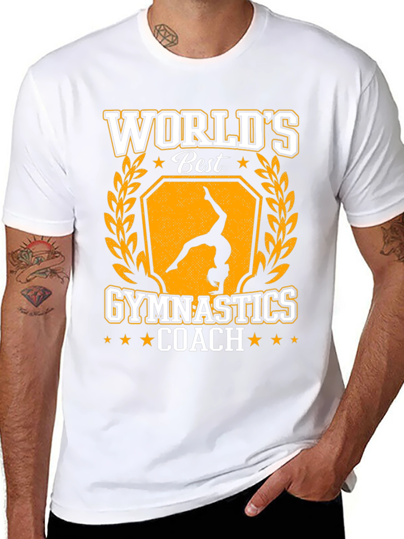 Worlds Best Gymnastics Coach Graphic T-Shirt