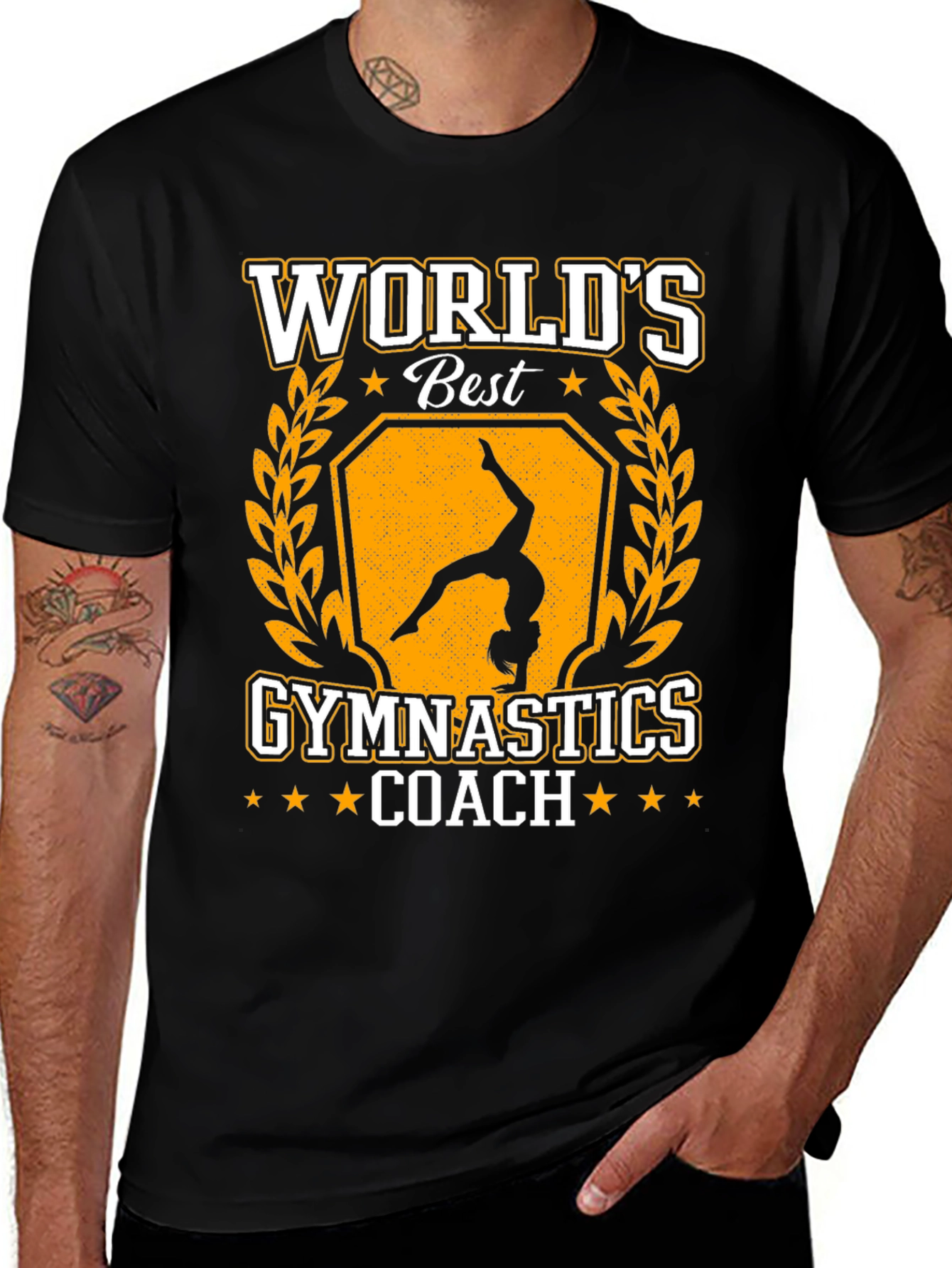 Worlds Best Gymnastics Coach Graphic T-Shirt