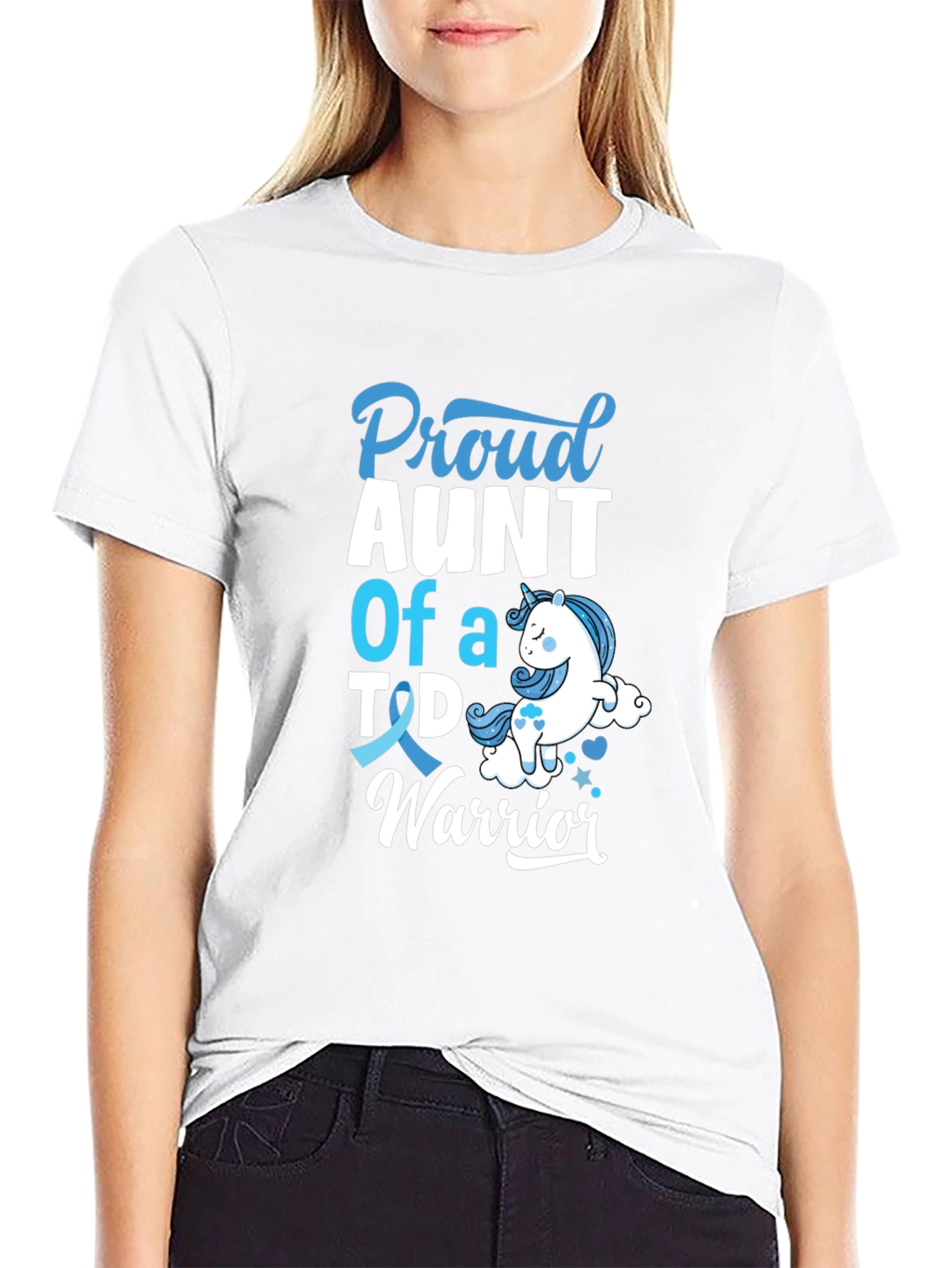 Proud Aunt of a T1D Warrior Graphic Tee