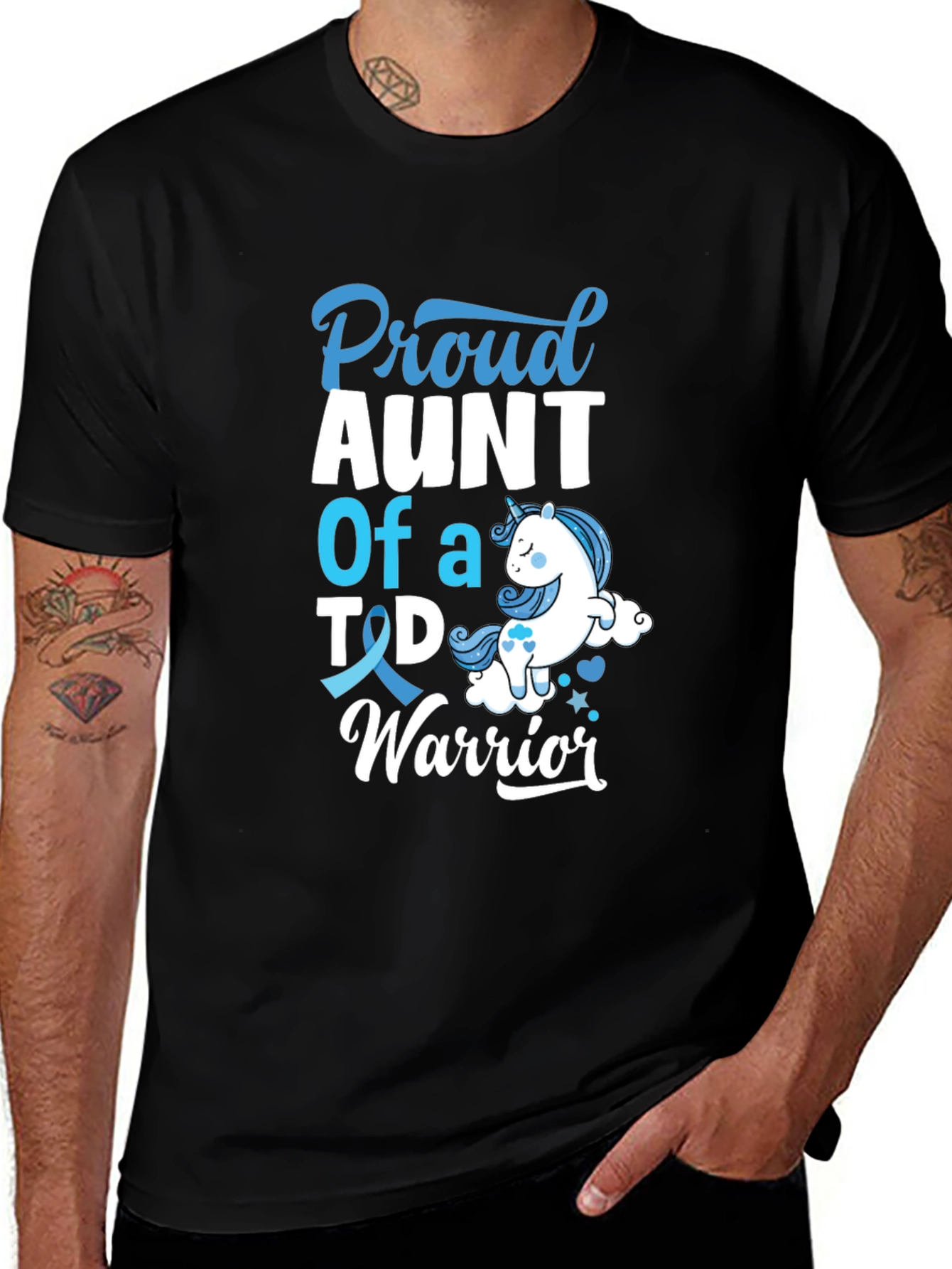 Proud Aunt of a T1D Warrior Graphic Tee