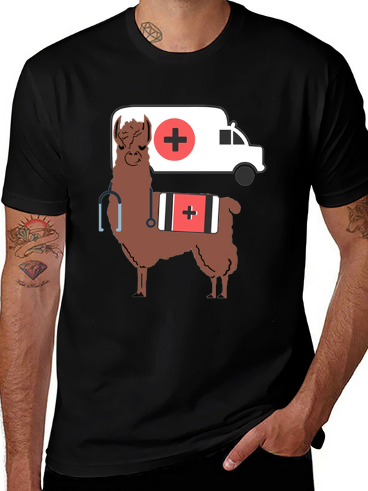 Llama Doctor T-Shirt - Funny Medical Apparel