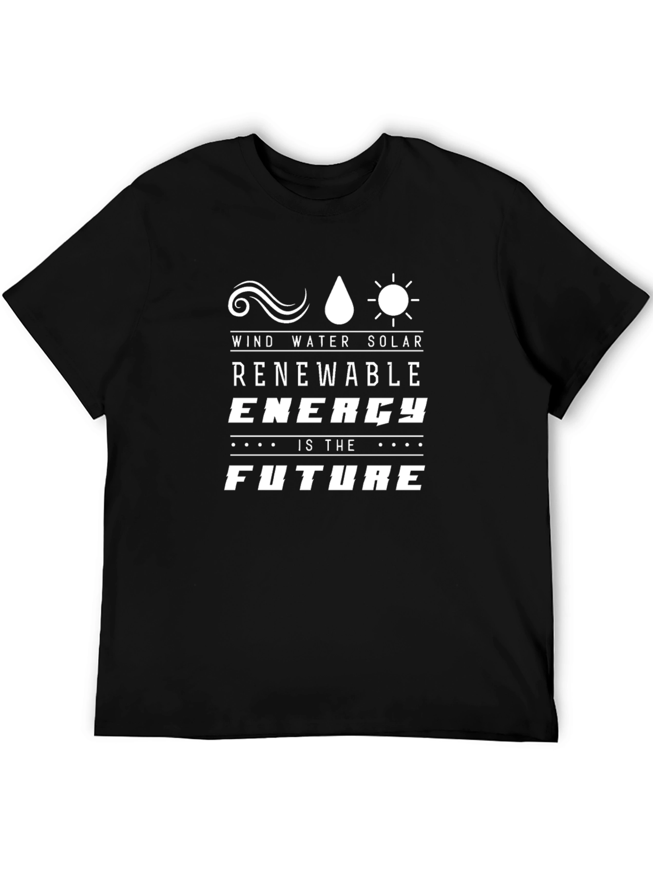 Renewable Energy T-Shirt - Wind Water Solar Future Tee