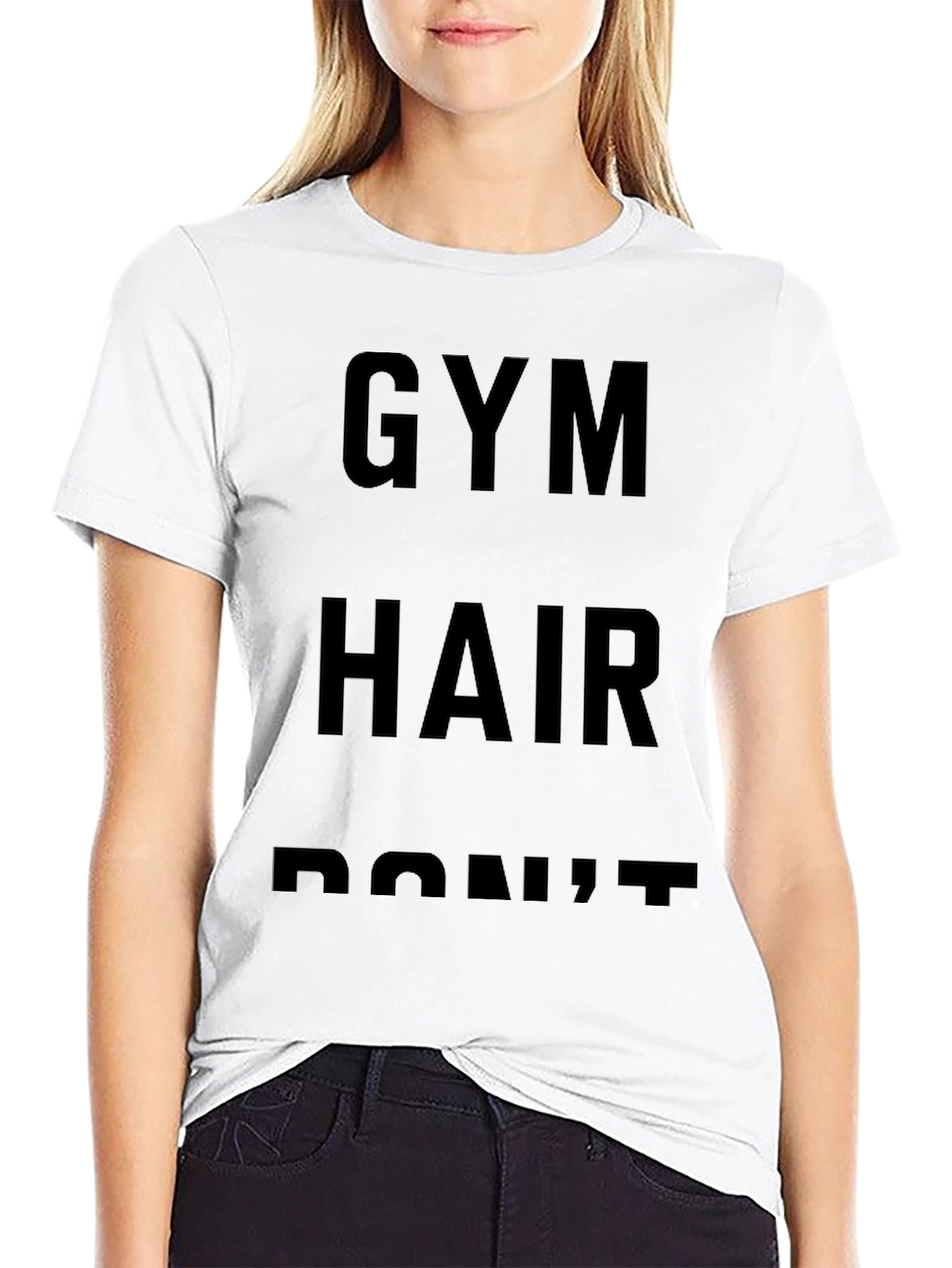 Gym Hair Dont Care Black T-Shirt