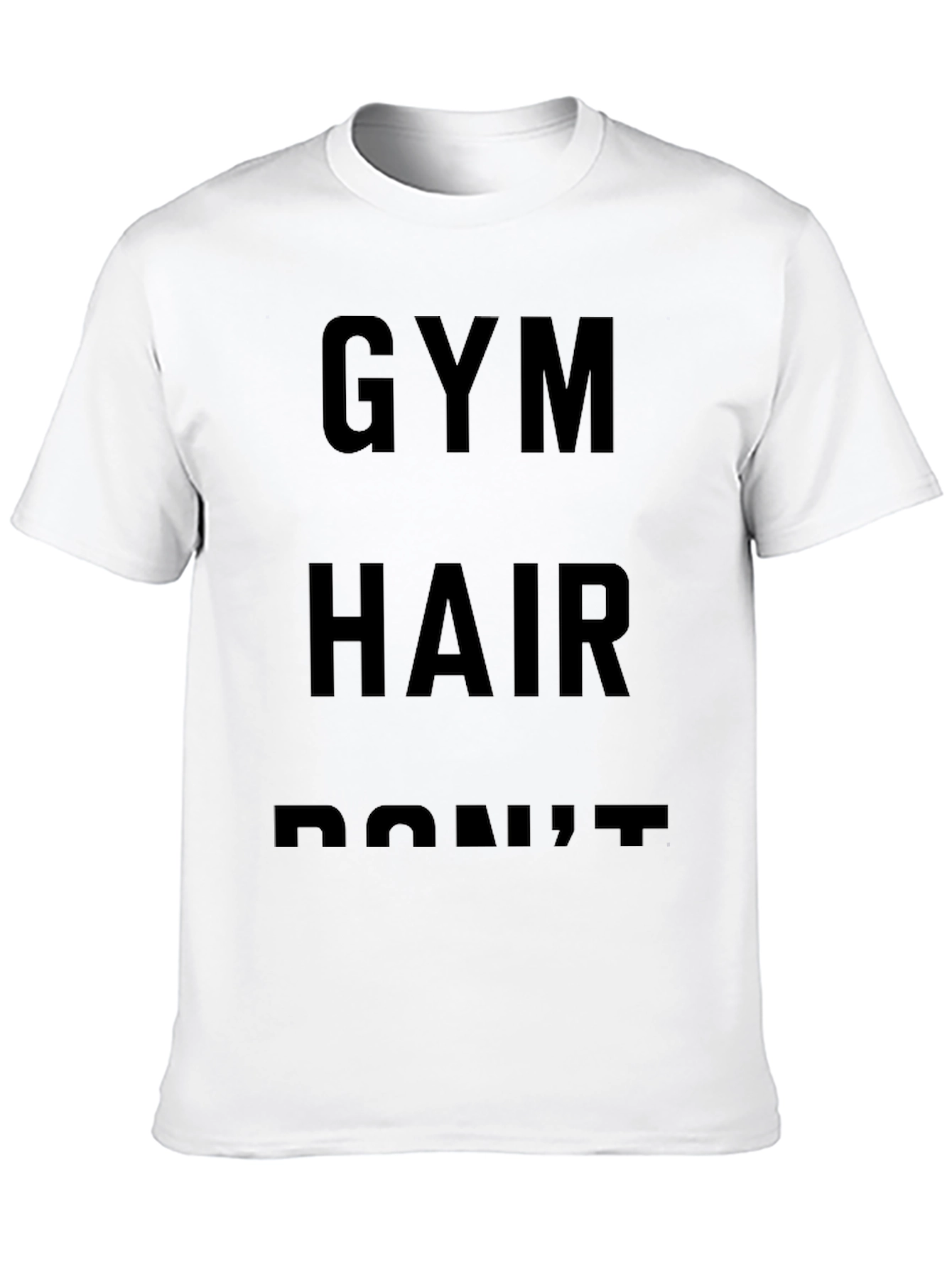 Gym Hair Dont Care Black T-Shirt
