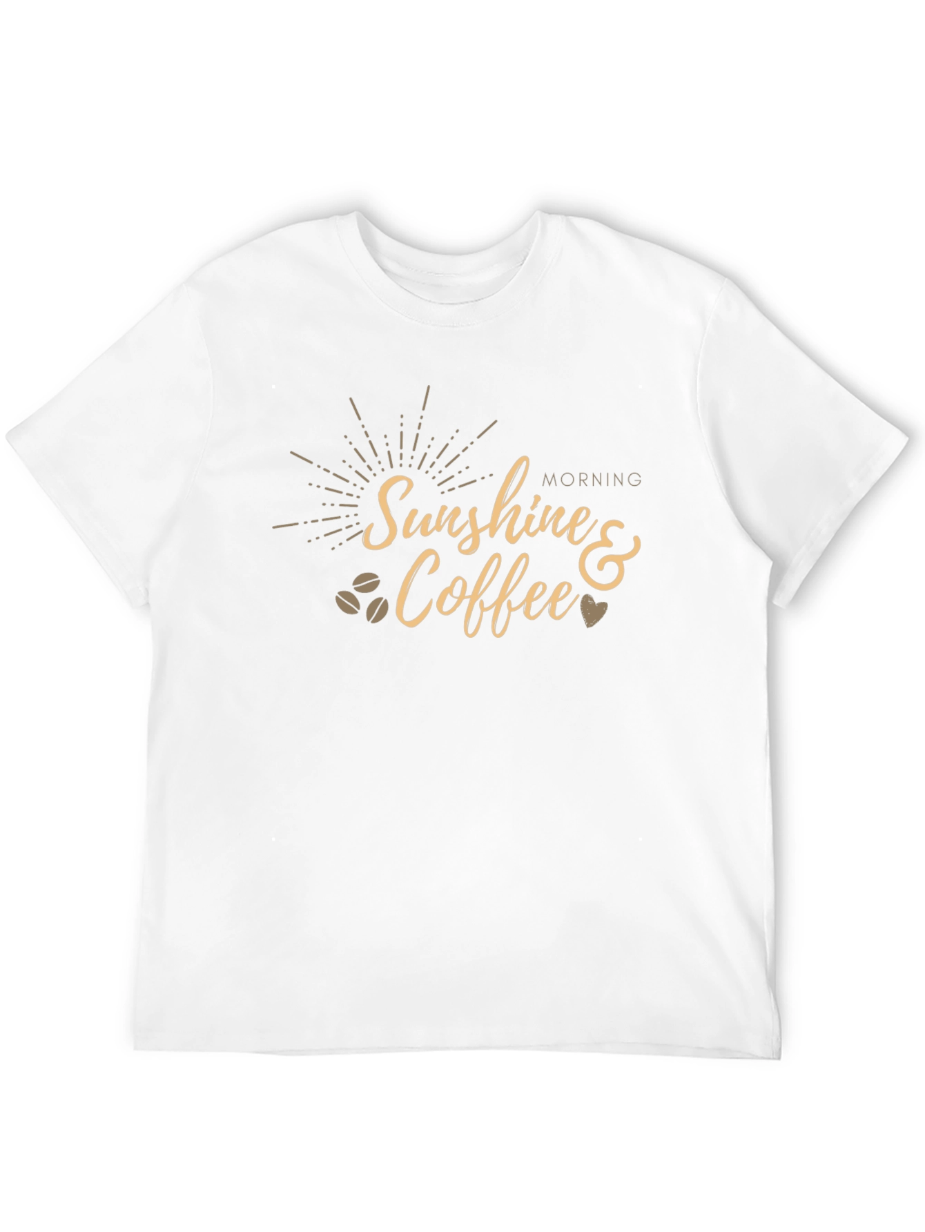 Sunshine & Coffee Graphic Tee - Black