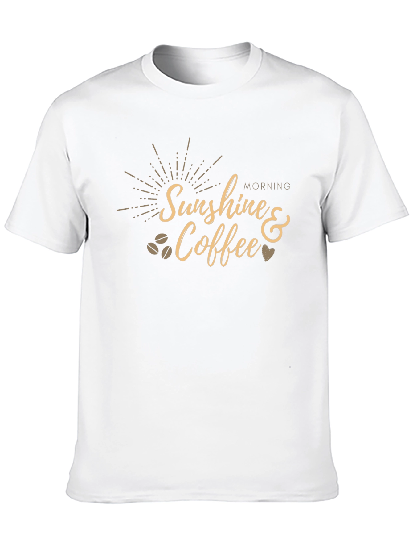 Sunshine & Coffee Graphic Tee - Black