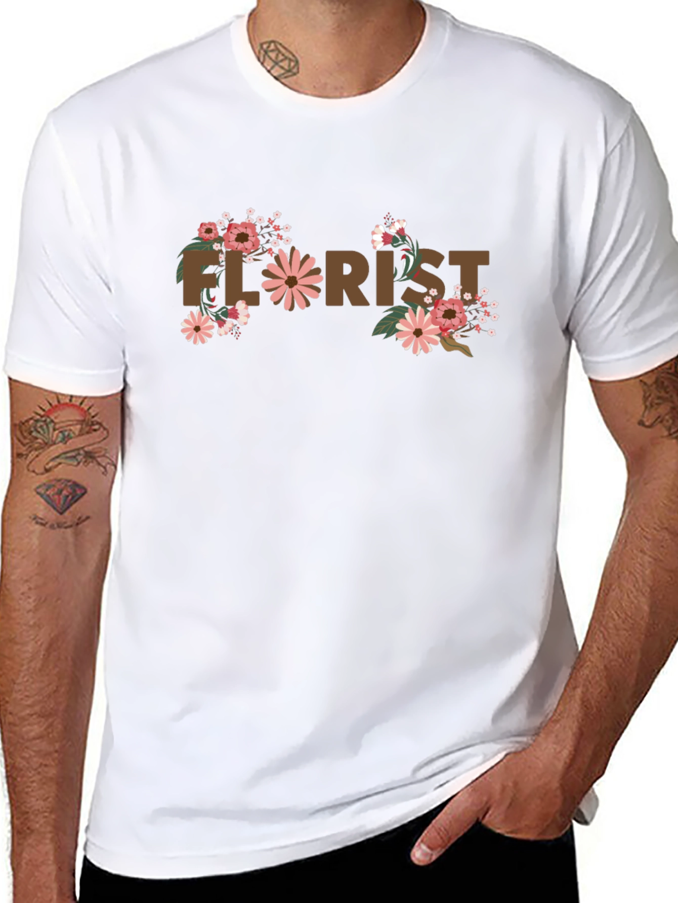 Floral Florist Graphic T-Shirt