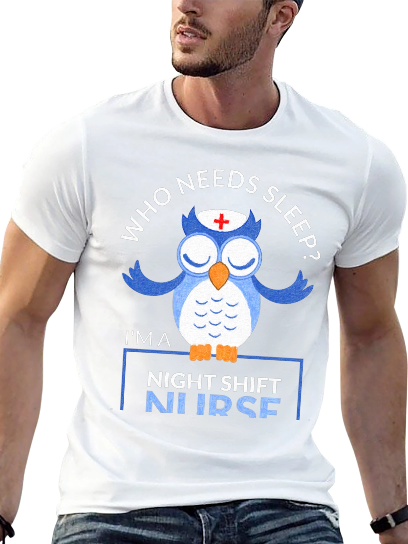 Night Shift Nurse Owl T-Shirt