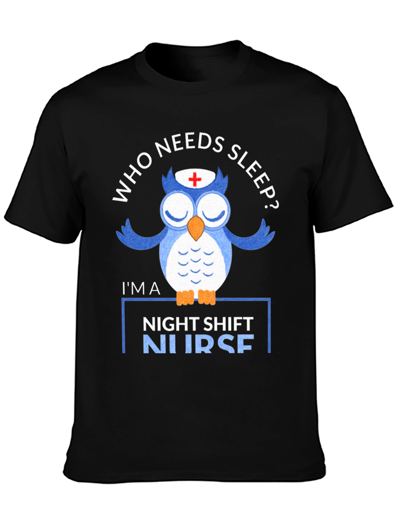 Night Shift Nurse Owl T-Shirt