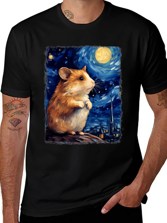 Starry Night Hamster T-Shirt