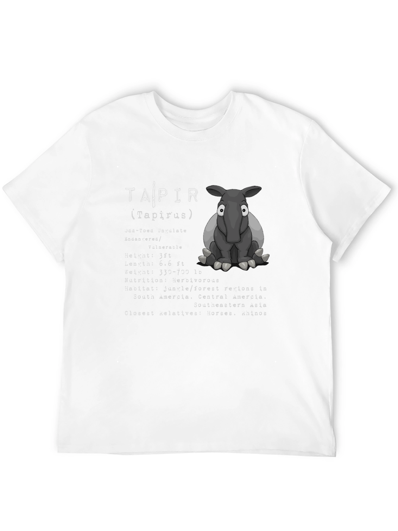 Tapir Graphic T-Shirt - Animal Lover Tee