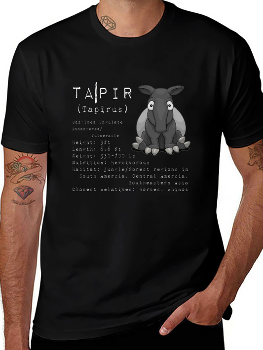 Tapir Graphic T-Shirt - Animal Lover Tee
