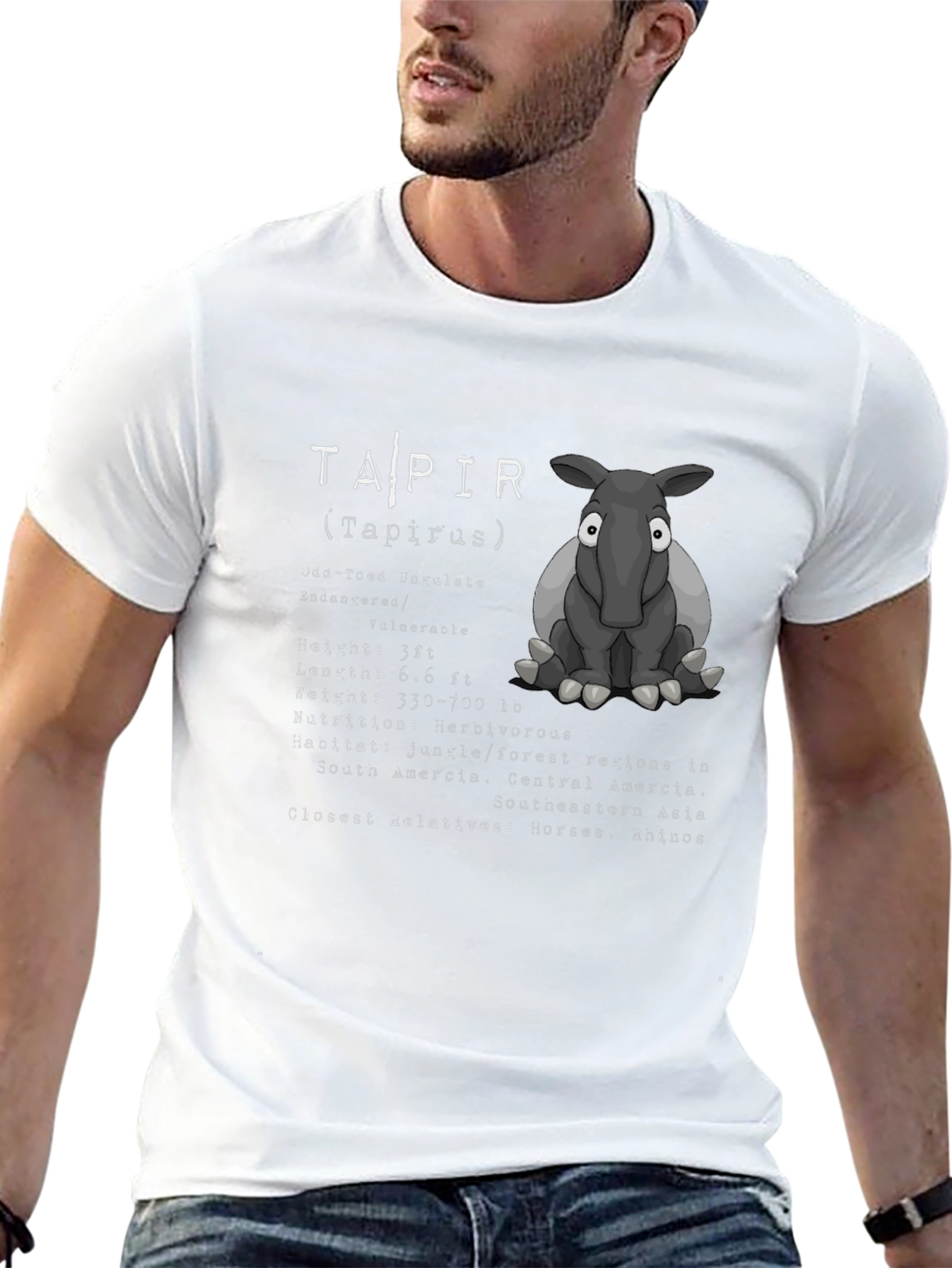 Tapir Graphic T-Shirt - Animal Lover Tee