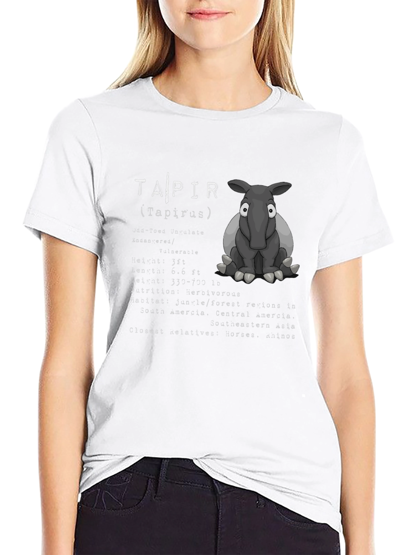 Tapir Graphic T-Shirt - Animal Lover Tee