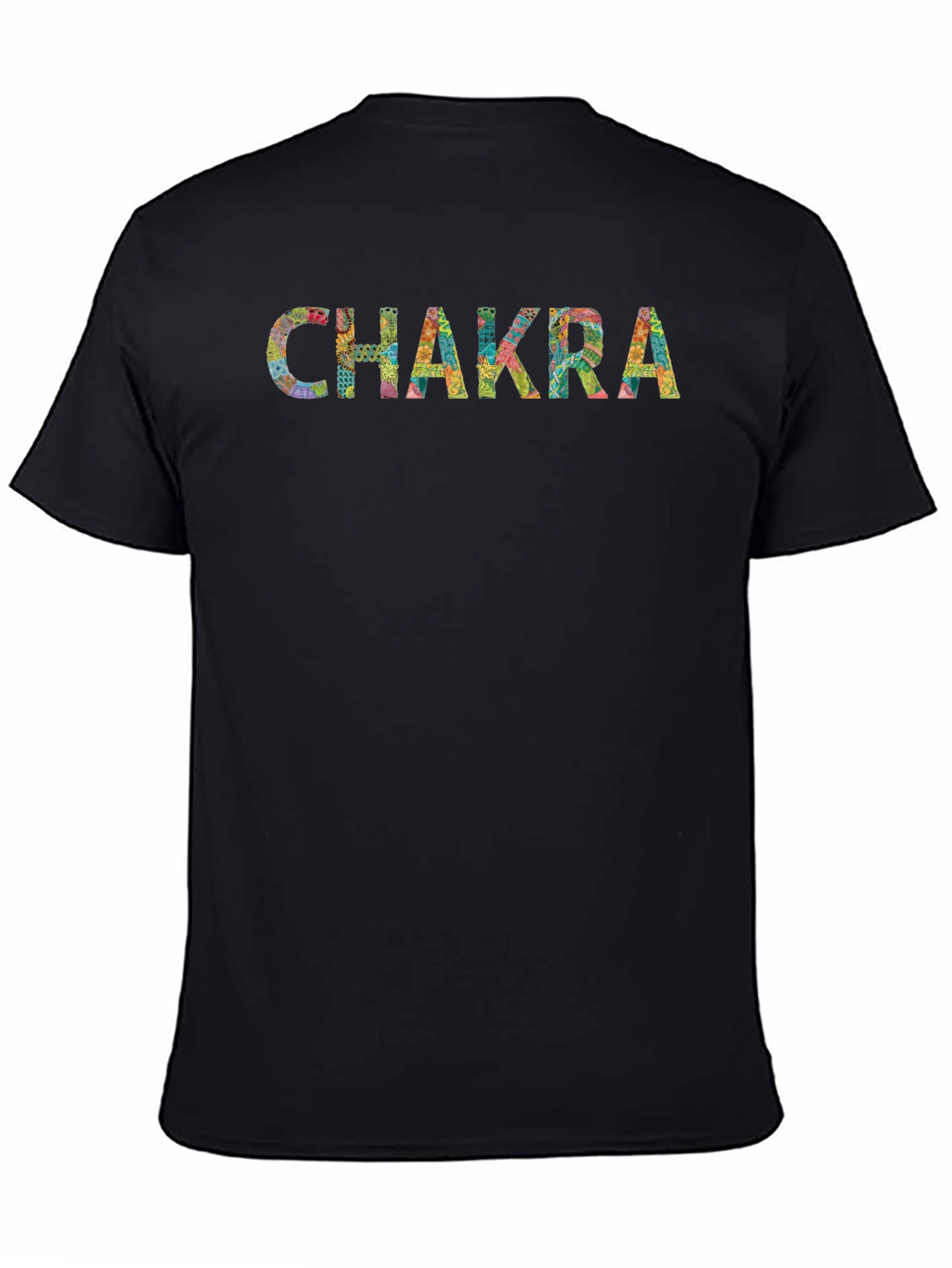 Chakra Design Black T-Shirt