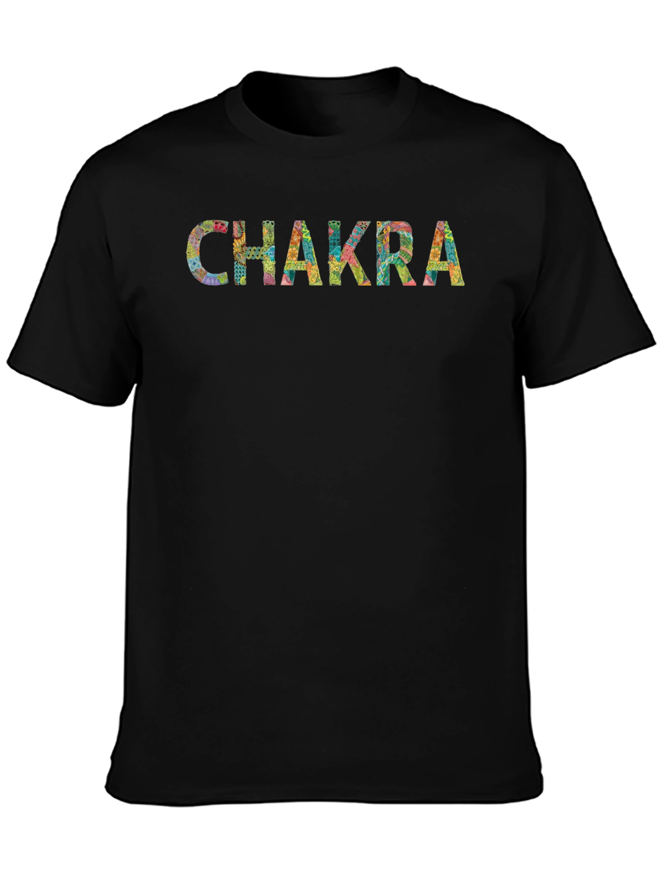 Chakra Design Black T-Shirt