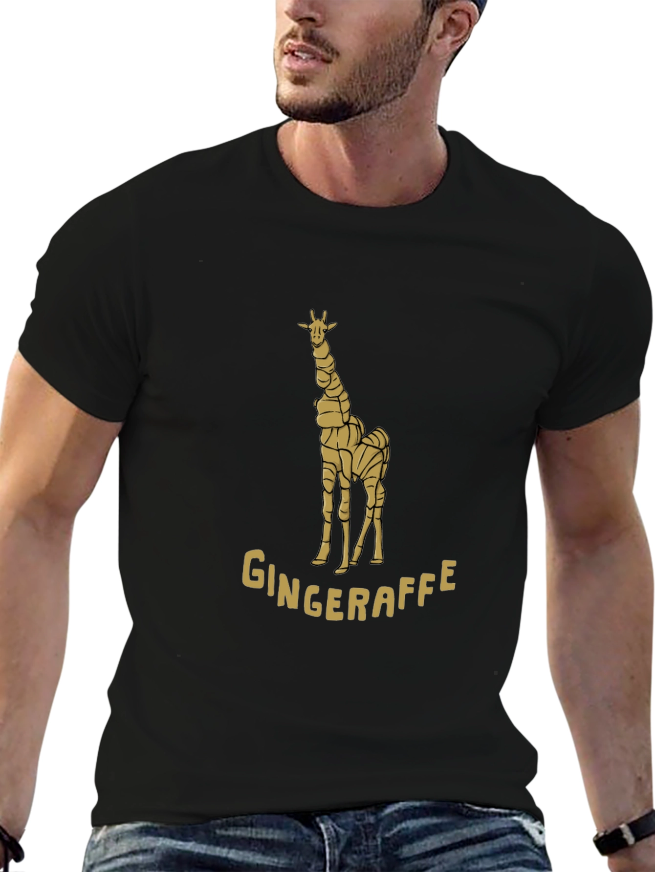 Gingeraffe Graphic Tee - Unique Giraffe Design