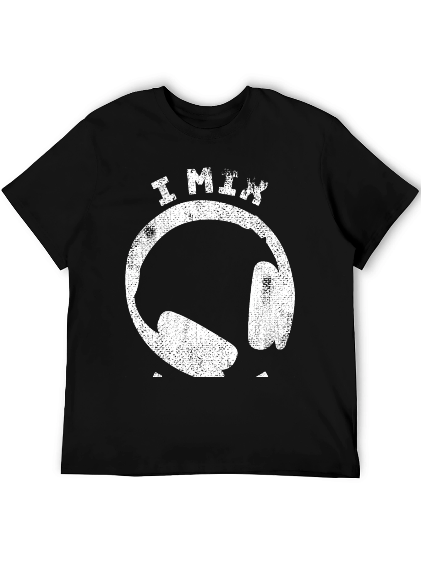 I MIX Headphones T-Shirt - Black