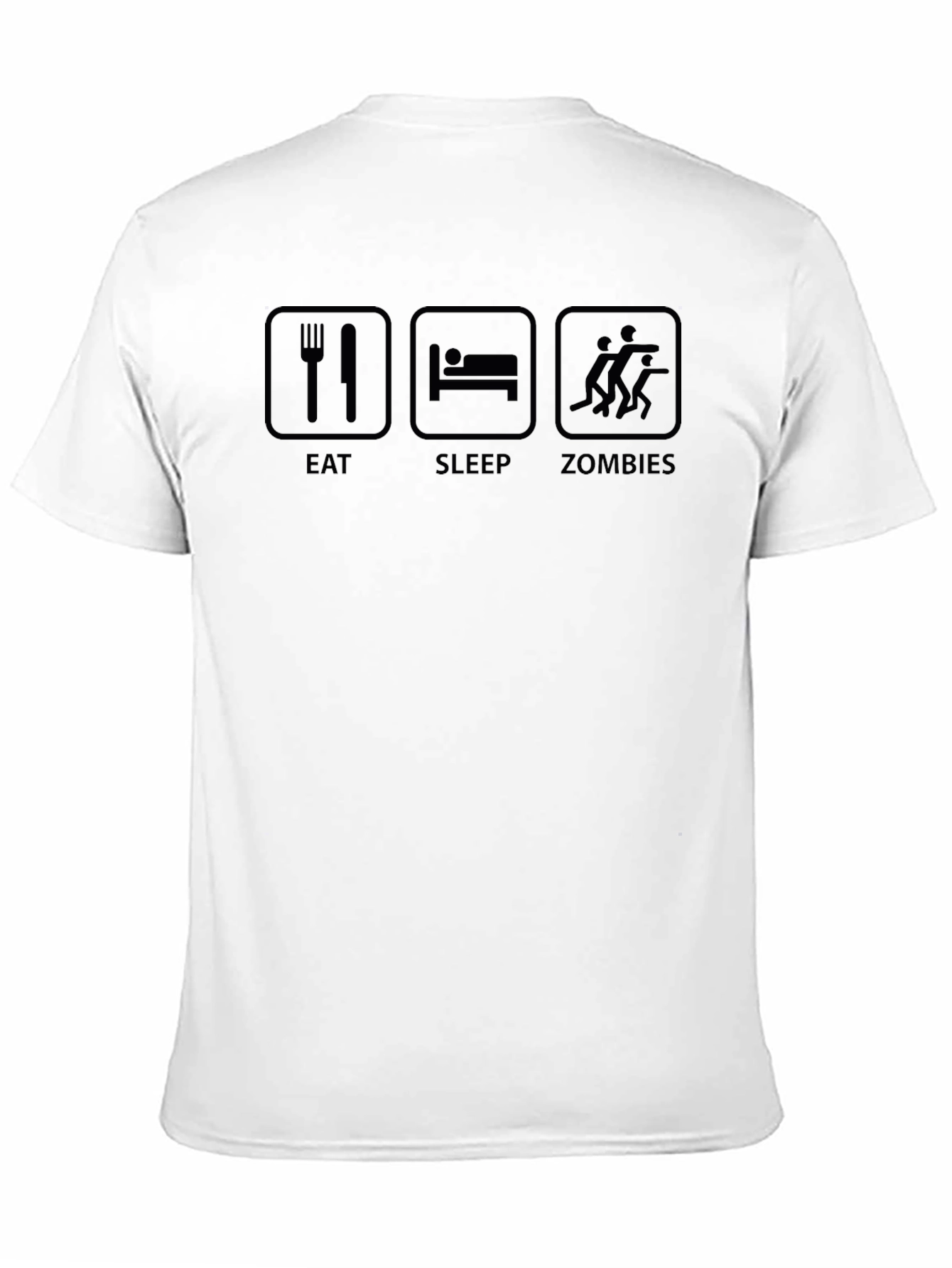 Eat Sleep Zombies T-Shirt - Black Graphic Tee