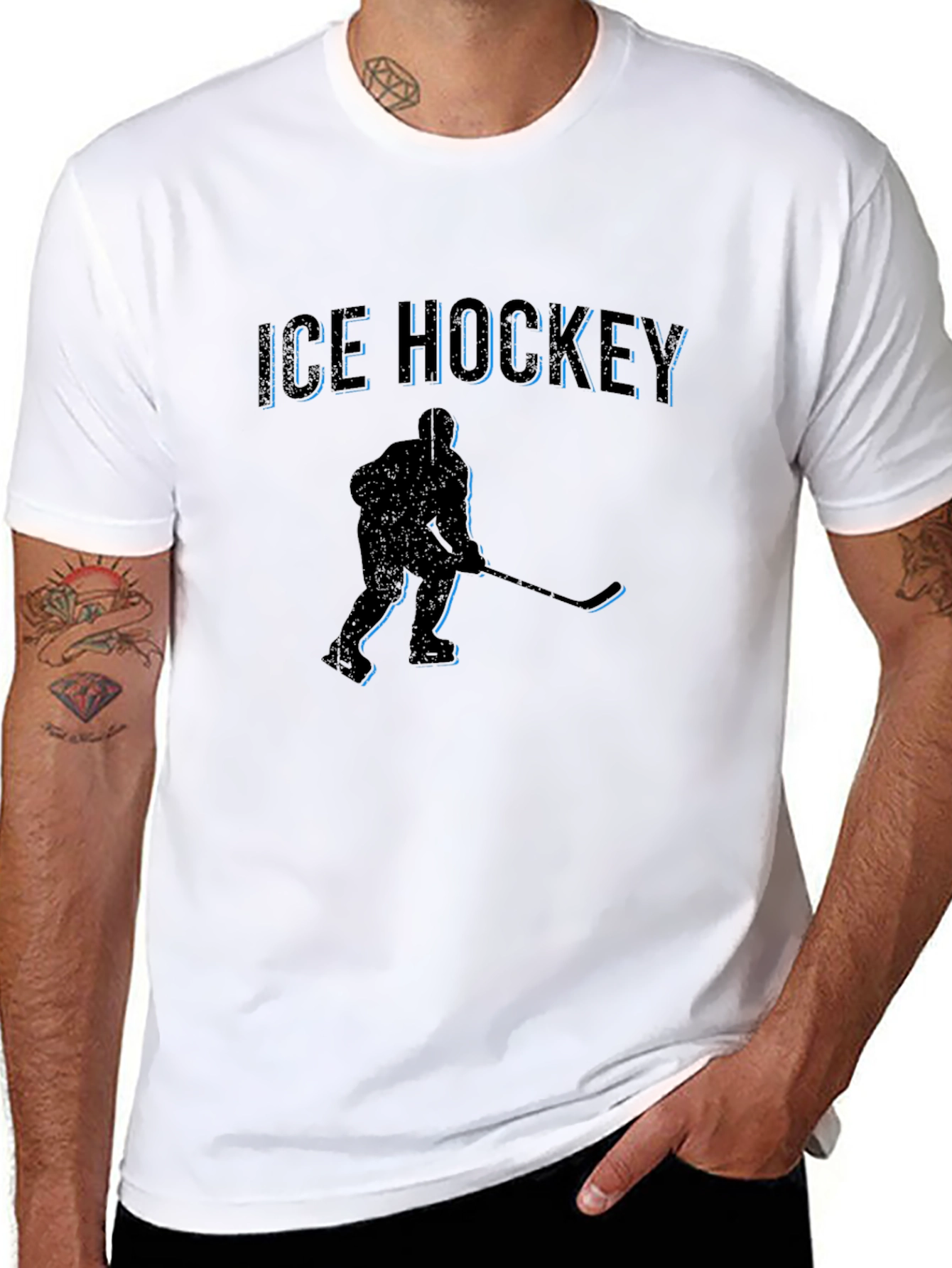 Ice Hockey Player Graphic Tee