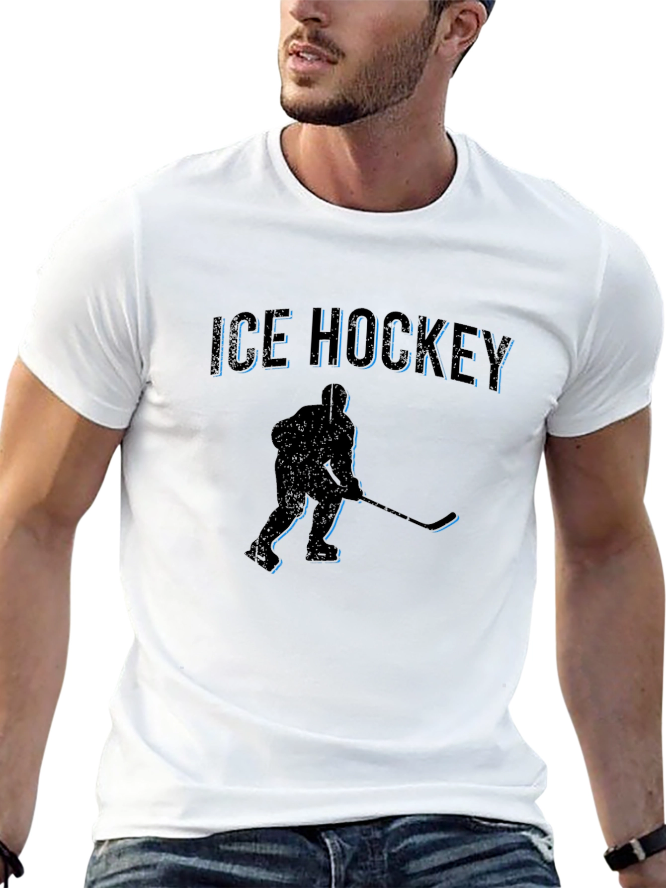 Ice Hockey Player Graphic Tee