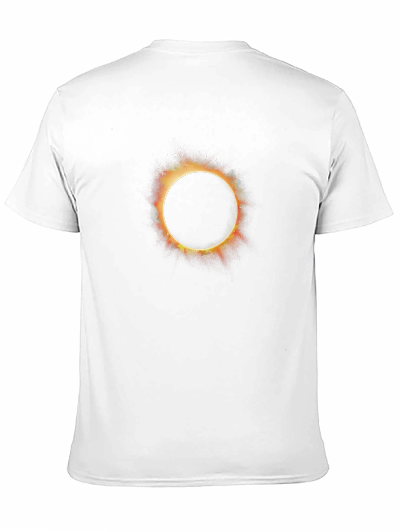 Solar Eclipse Graphic Print Black T-Shirt