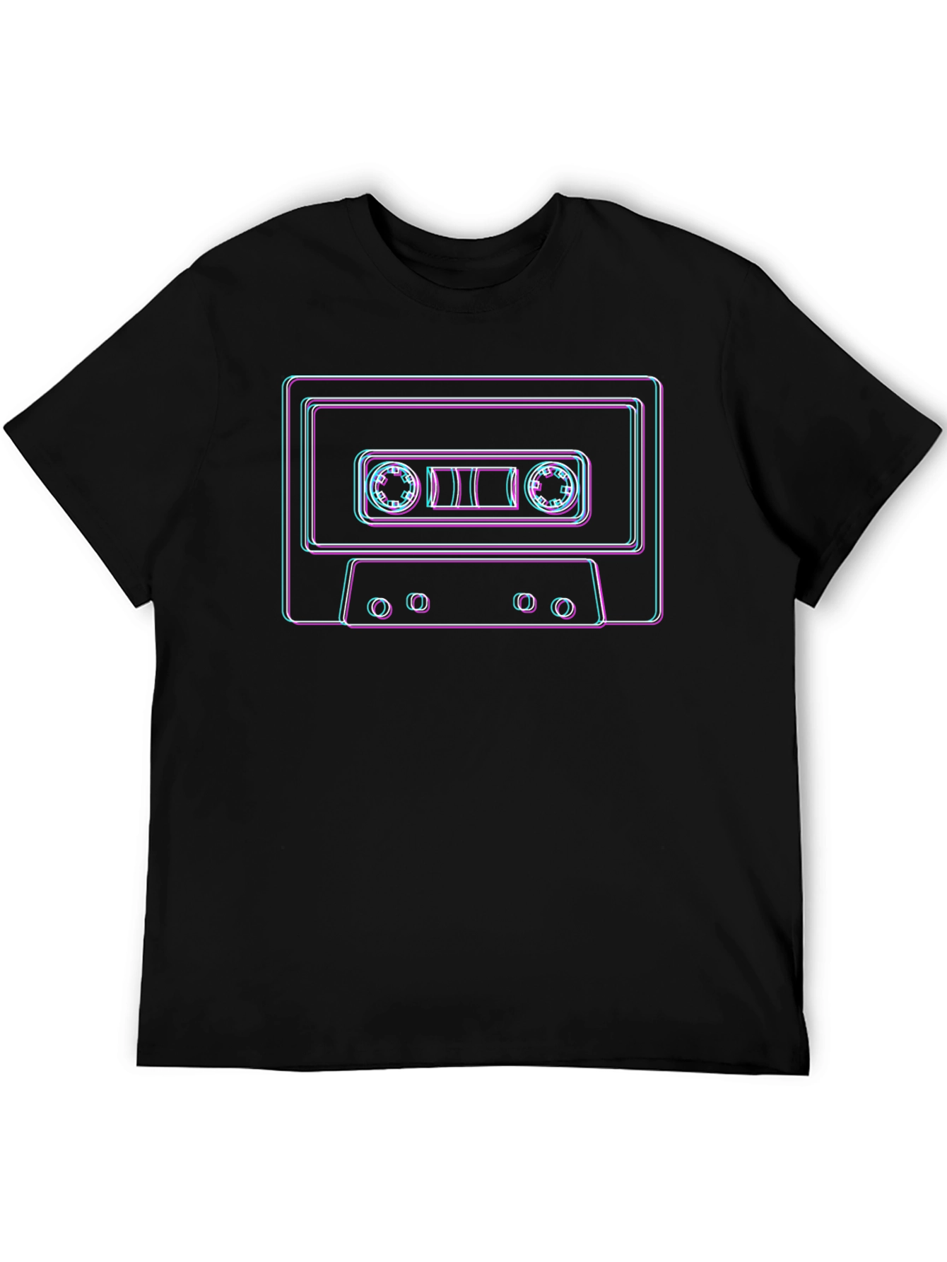 Retro Cassette Tape Graphic T-Shirt - Cool 80s Vibes