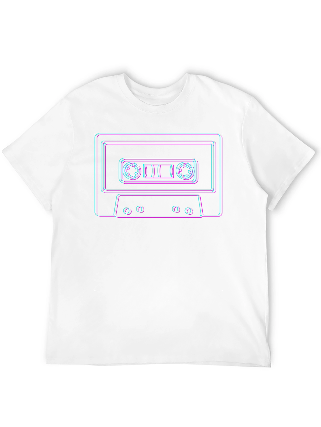 Retro Cassette Tape Graphic T-Shirt - Cool 80s Vibes