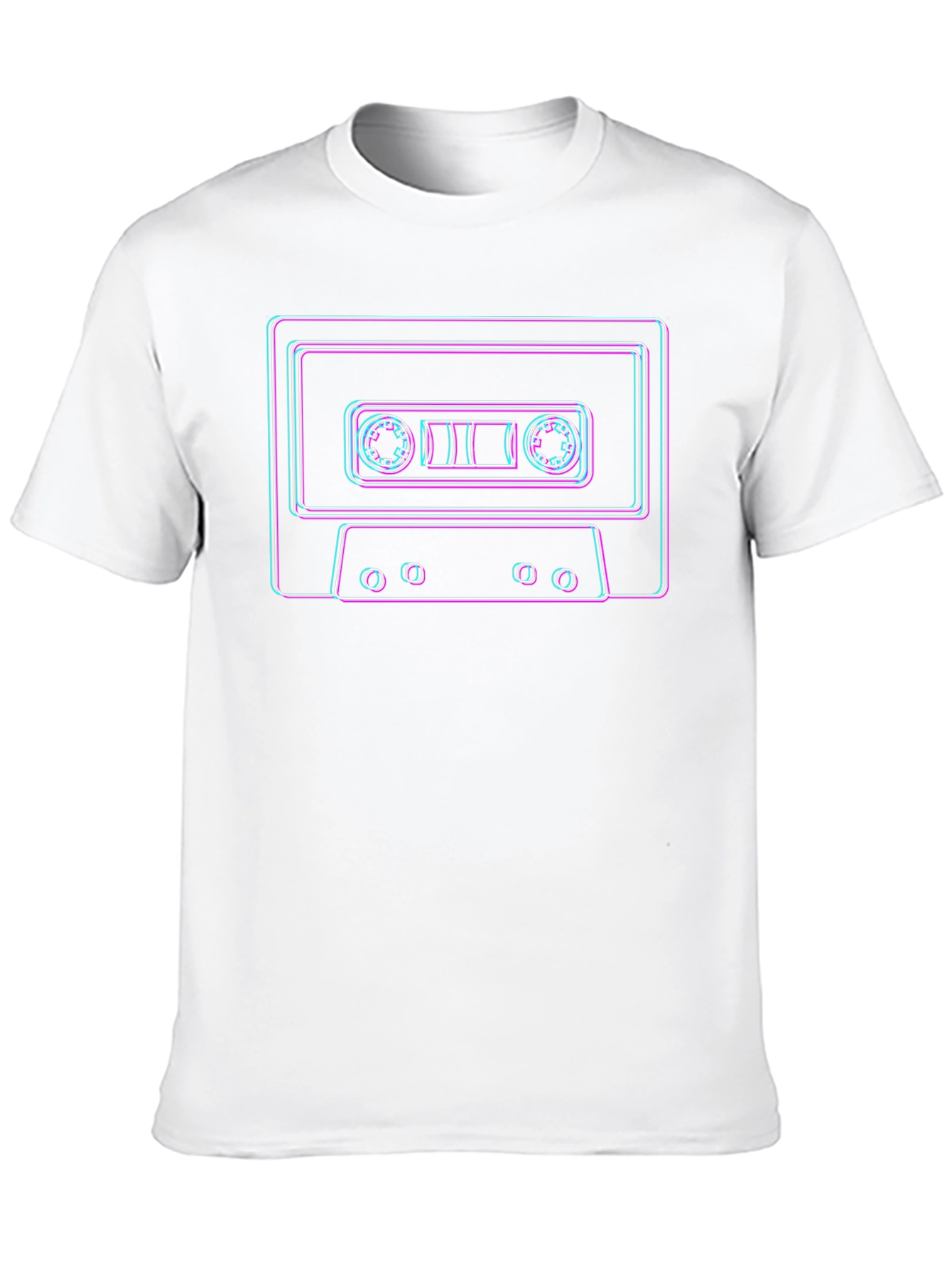 Retro Cassette Tape Graphic T-Shirt - Cool 80s Vibes
