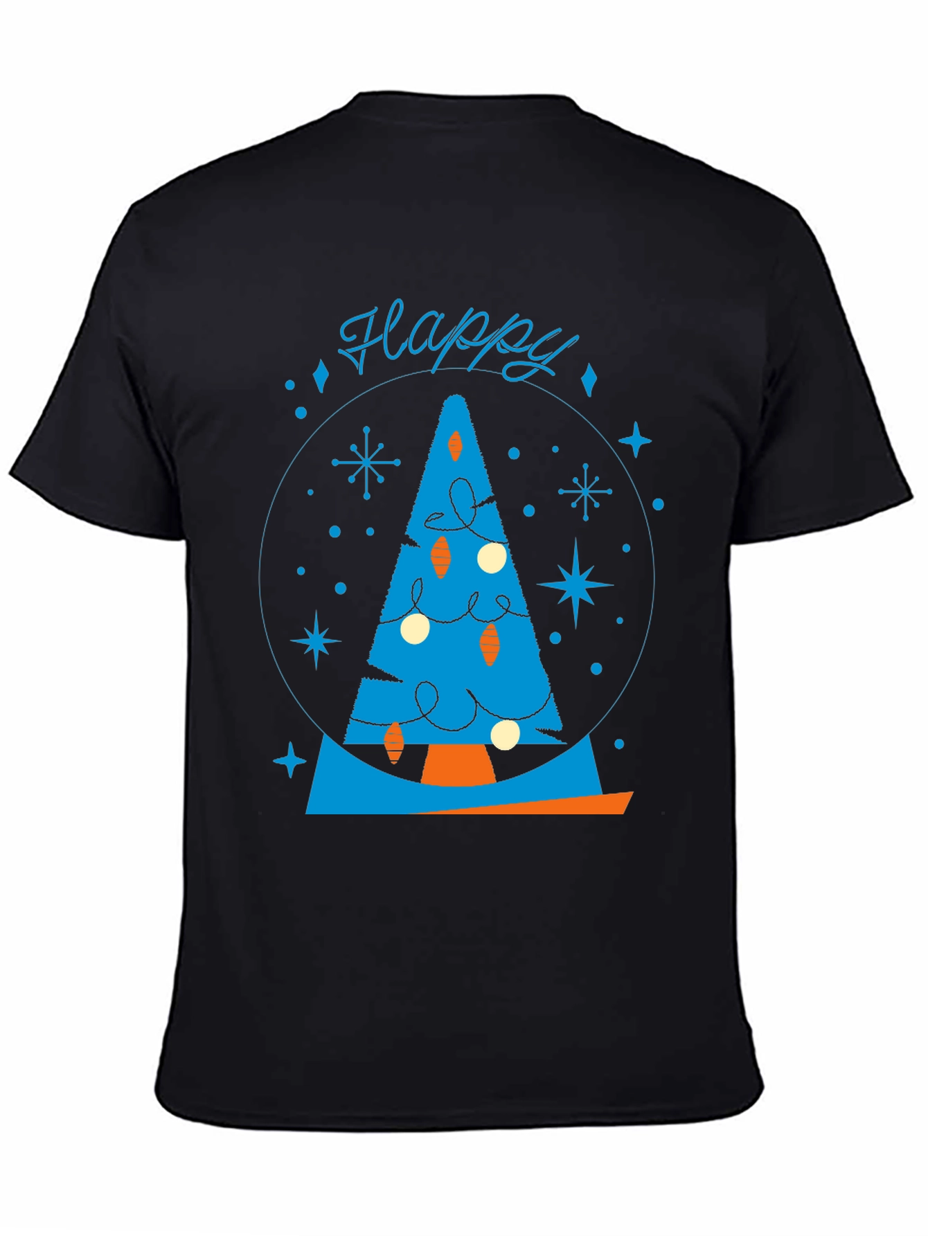 Festive Retro Christmas Tree Graphic Tee