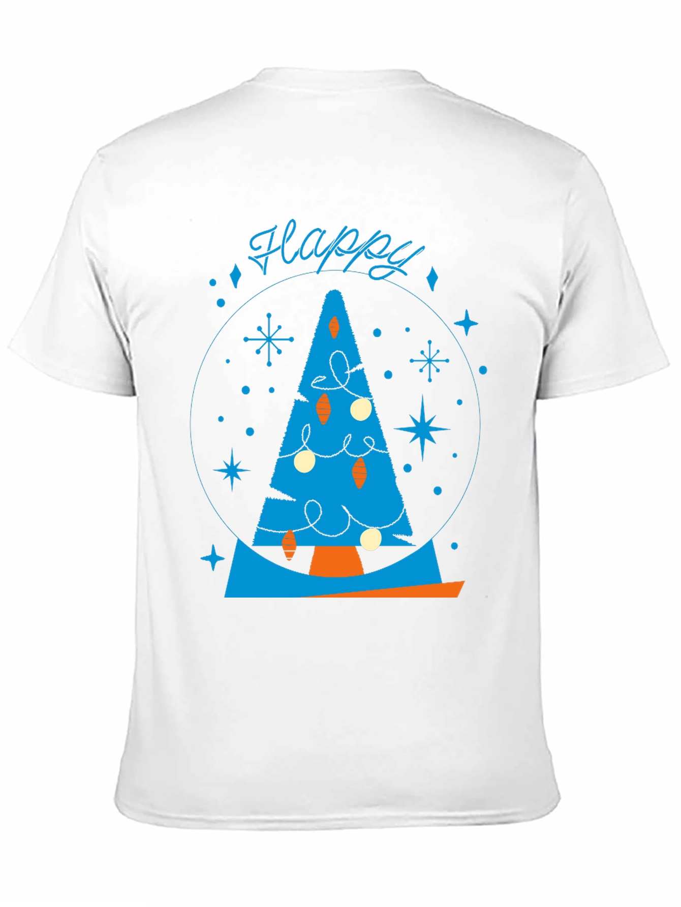 Festive Retro Christmas Tree Graphic Tee